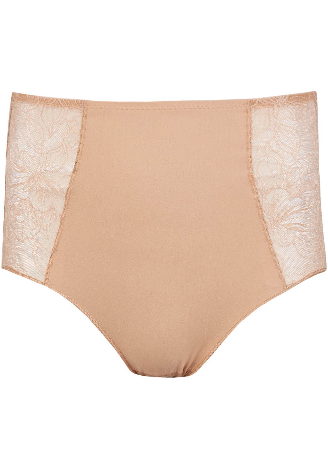 Nina Von C. High-Waist-Slip »"Cotton Shape"«, (2er Pack), mit seitlich eingesetztem Spitzen-Tüll