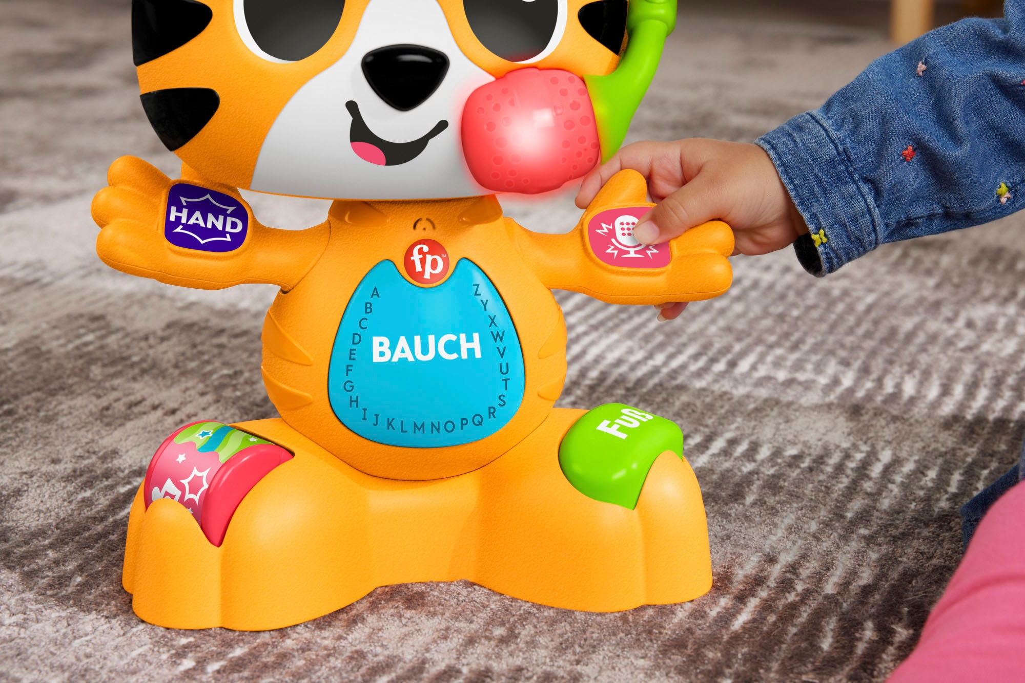 Fisher-Price® Lernspielzeug »Beat Bande Lern & Tanz Tiger Justin«, mit Licht und Sound