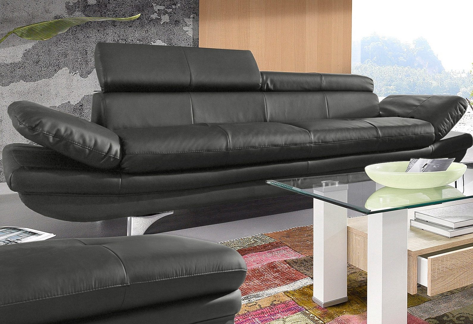 COTTA 3-Sitzer »Enterprise«, Big-Sofa, mit Armteilverstellung & Kopfteilverstellung