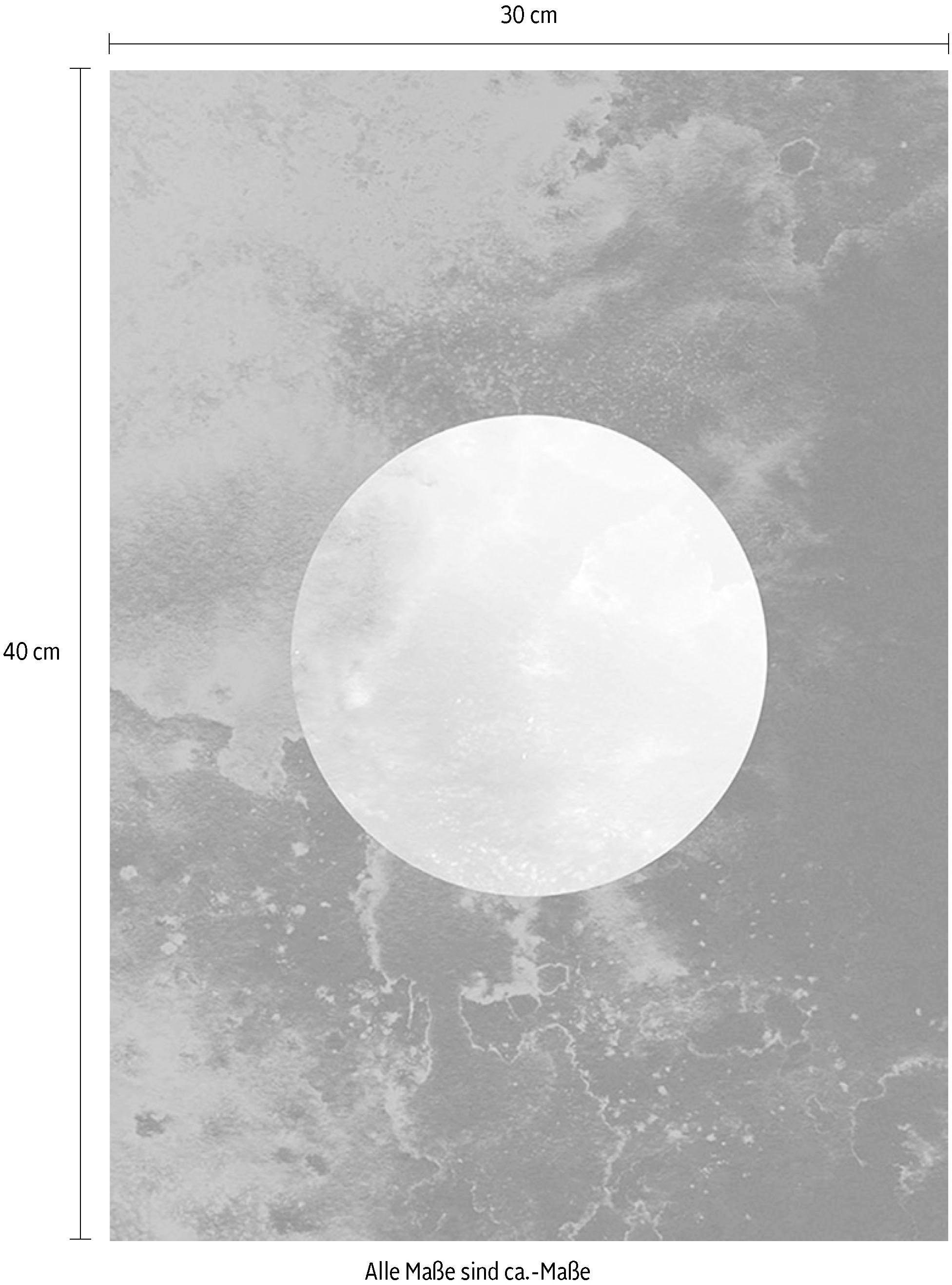 Komar Bild »Solum Luna« Abstrakt 1 Stk. tlg. Wandbild zur Dekoration - ohne Rahmen