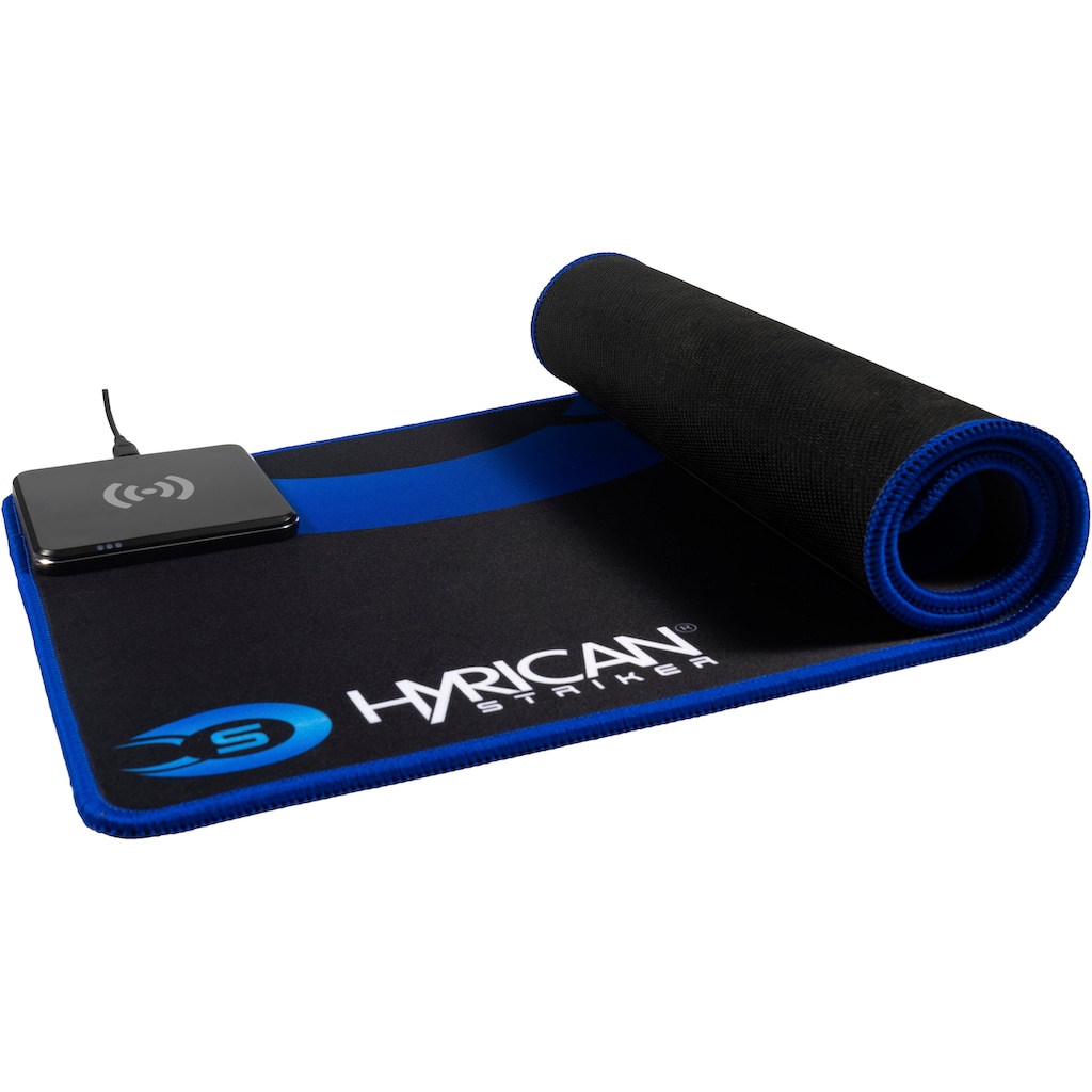 Hyrican Mauspad »Striker Qi Mauspad ST-MP15 inkl. 10W QI-Charger Micro-USB«