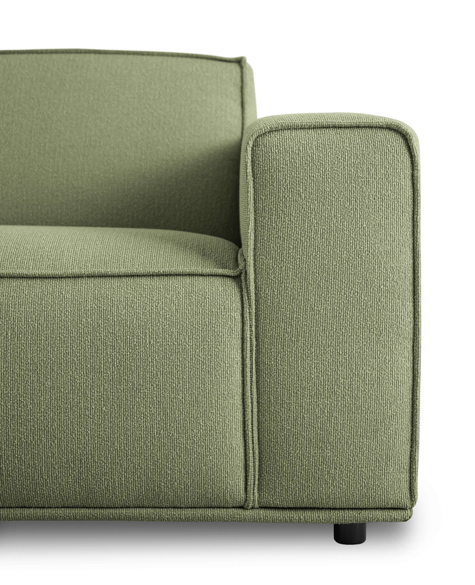 Home affaire Loveseat »Avelin, 1.5 Sitzer, 140 cm, Chenille, Struktur-Boucle«, mit Wellenunterfederung, Kedernaht, bodentief, Skandi-Design