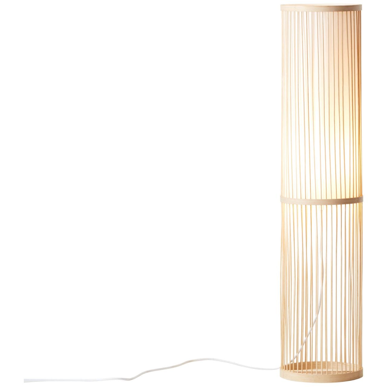 Brilliant Stehlampe »Nori«, 1 flammig, Leuchtmittel E27 | ohne Leuchtmittel, Stehlampe 1flg natur/weiß