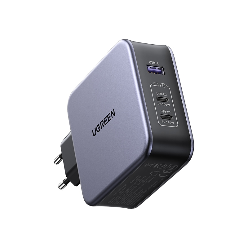 UGREEN Schnelllade-Gerät »Nexode USB-A+2*USB-C 140W GaN Fast Charger+USB-C Cable 1.5m CD289«