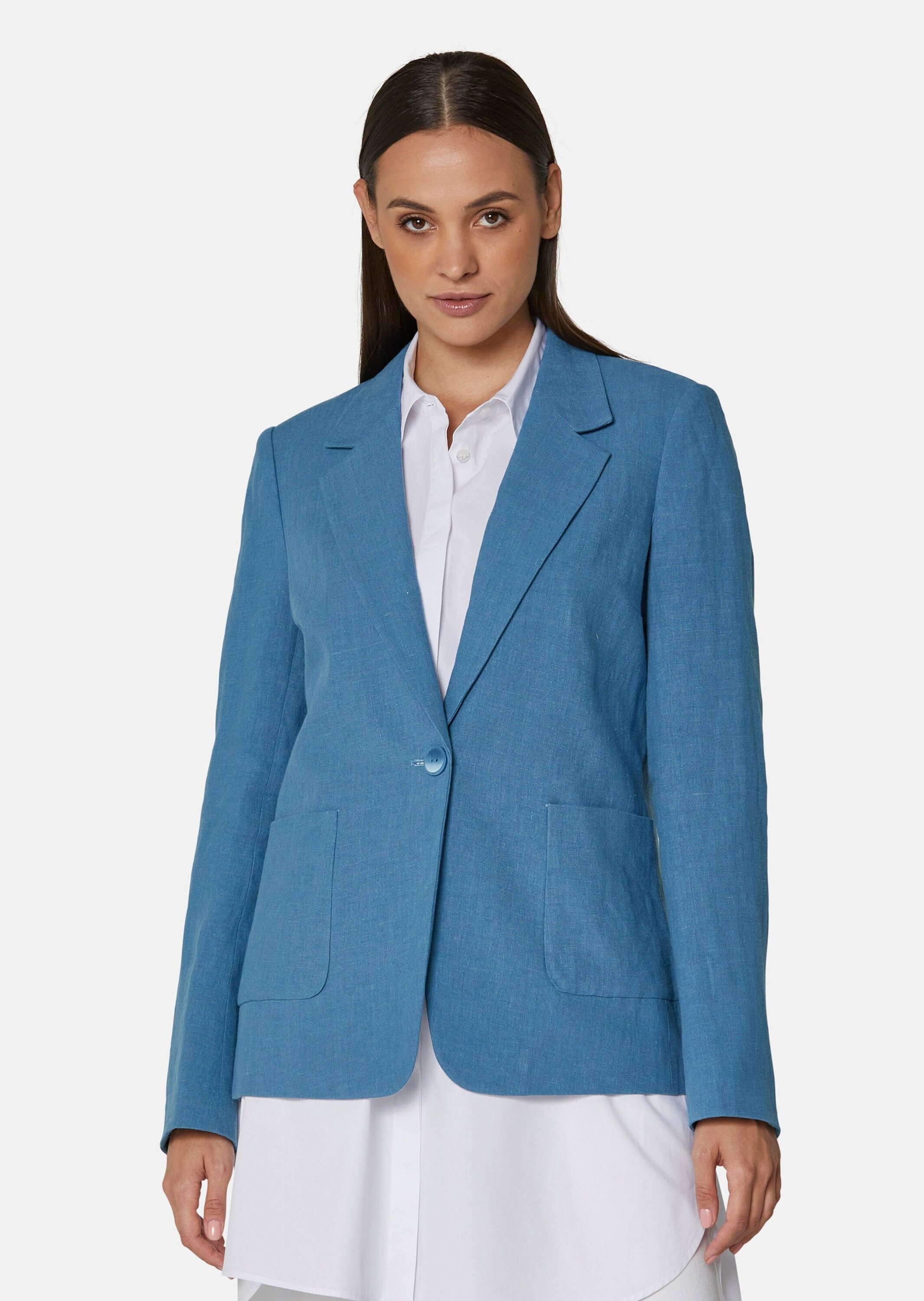 MADELEINE Jackenblazer »Leinenblazer Leinenblazer in Boxy-Form«