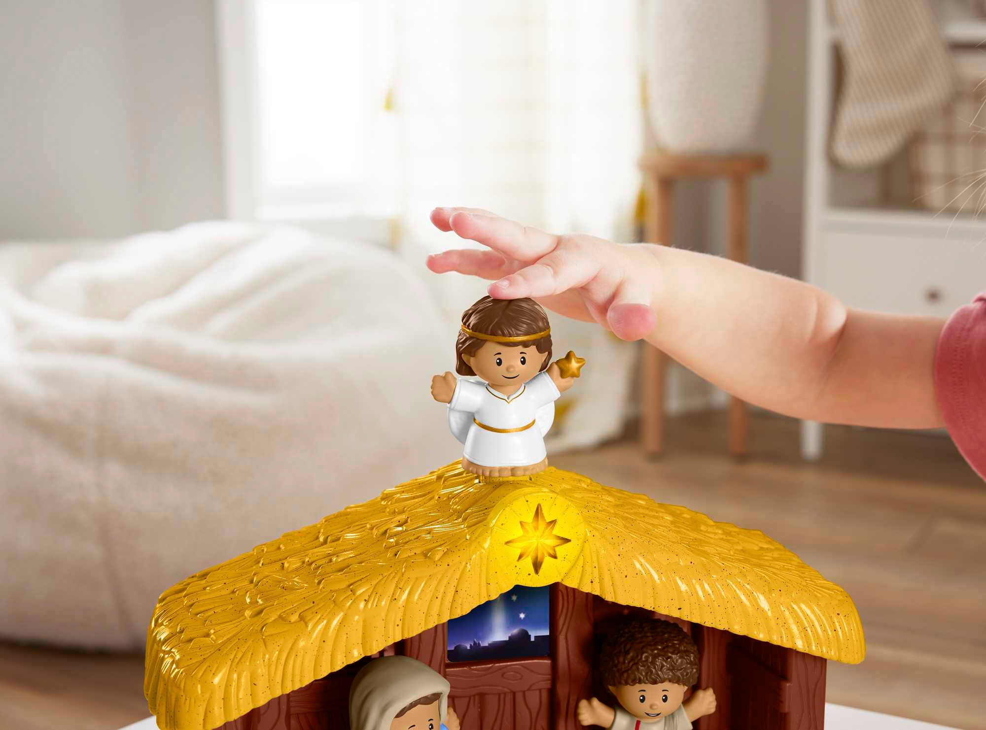 Fisher-Price® Lernspielzeug »Little People Krippe für Kleinkinder«, Mit Licht und Sound