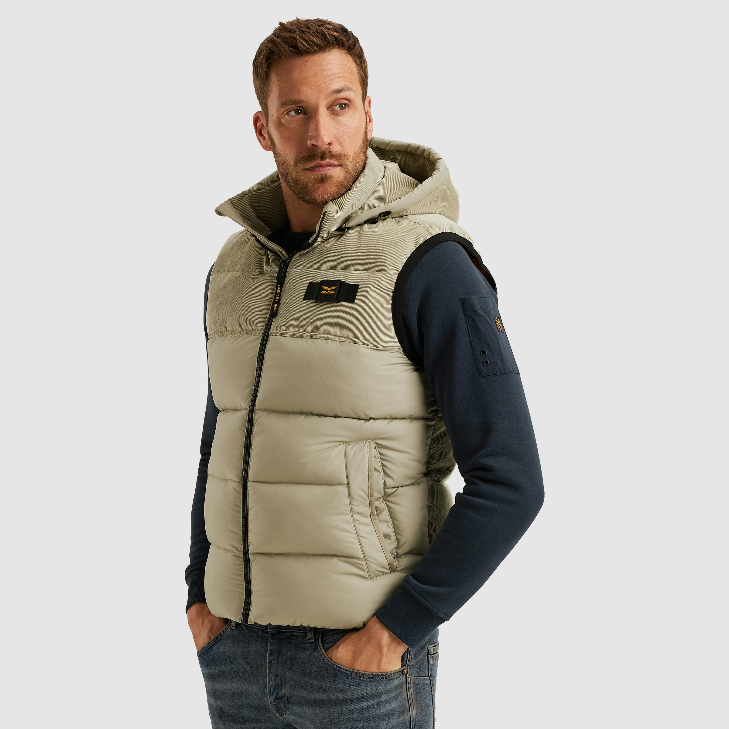 PME LEGEND Steppweste, mit Logo Stickerei