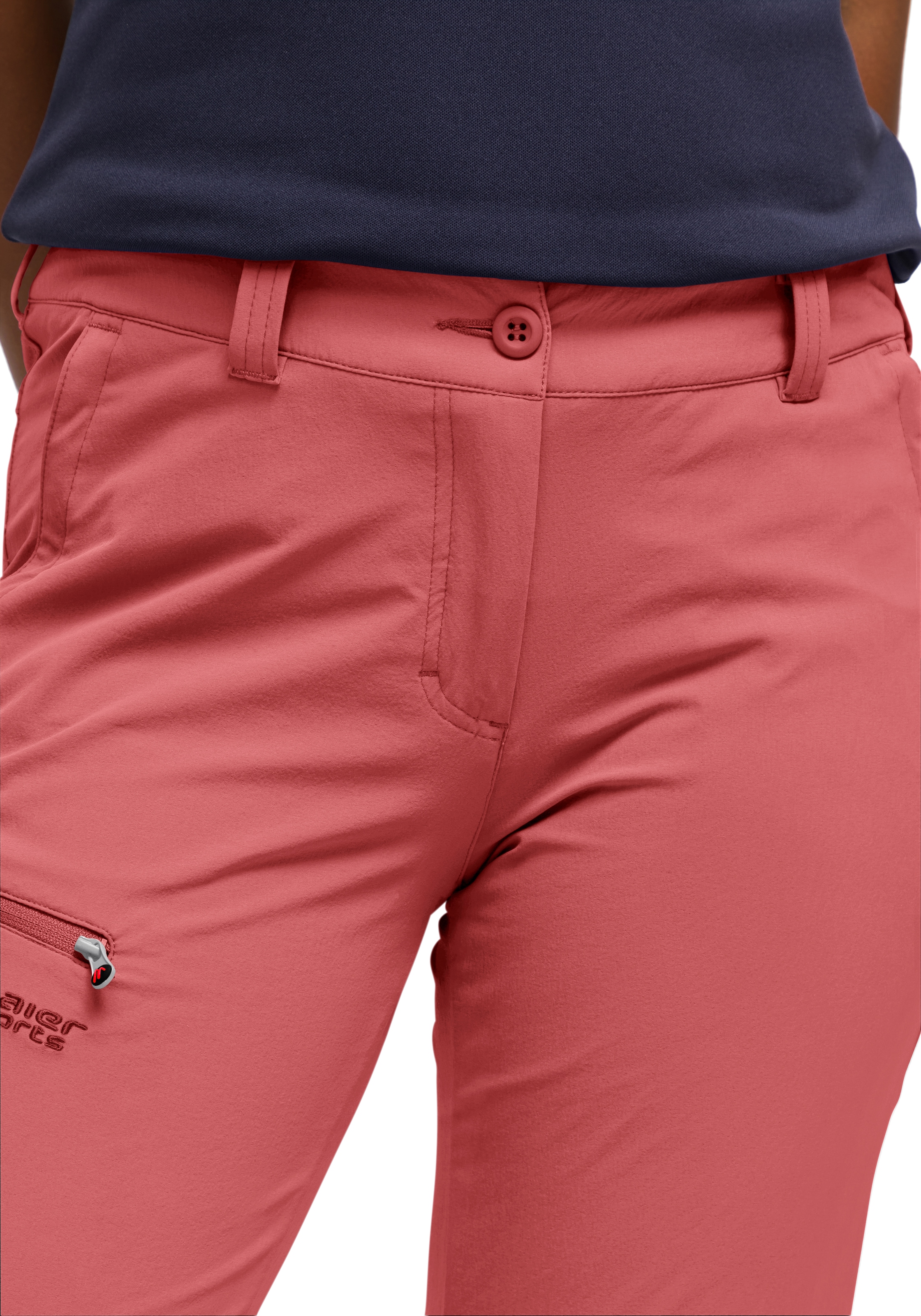 Maier Sports Funktionshose »Inara slim«, Herren Wanderhose, atmungsaktive Outdoor-Hose, 4 Taschen, Slim Fit