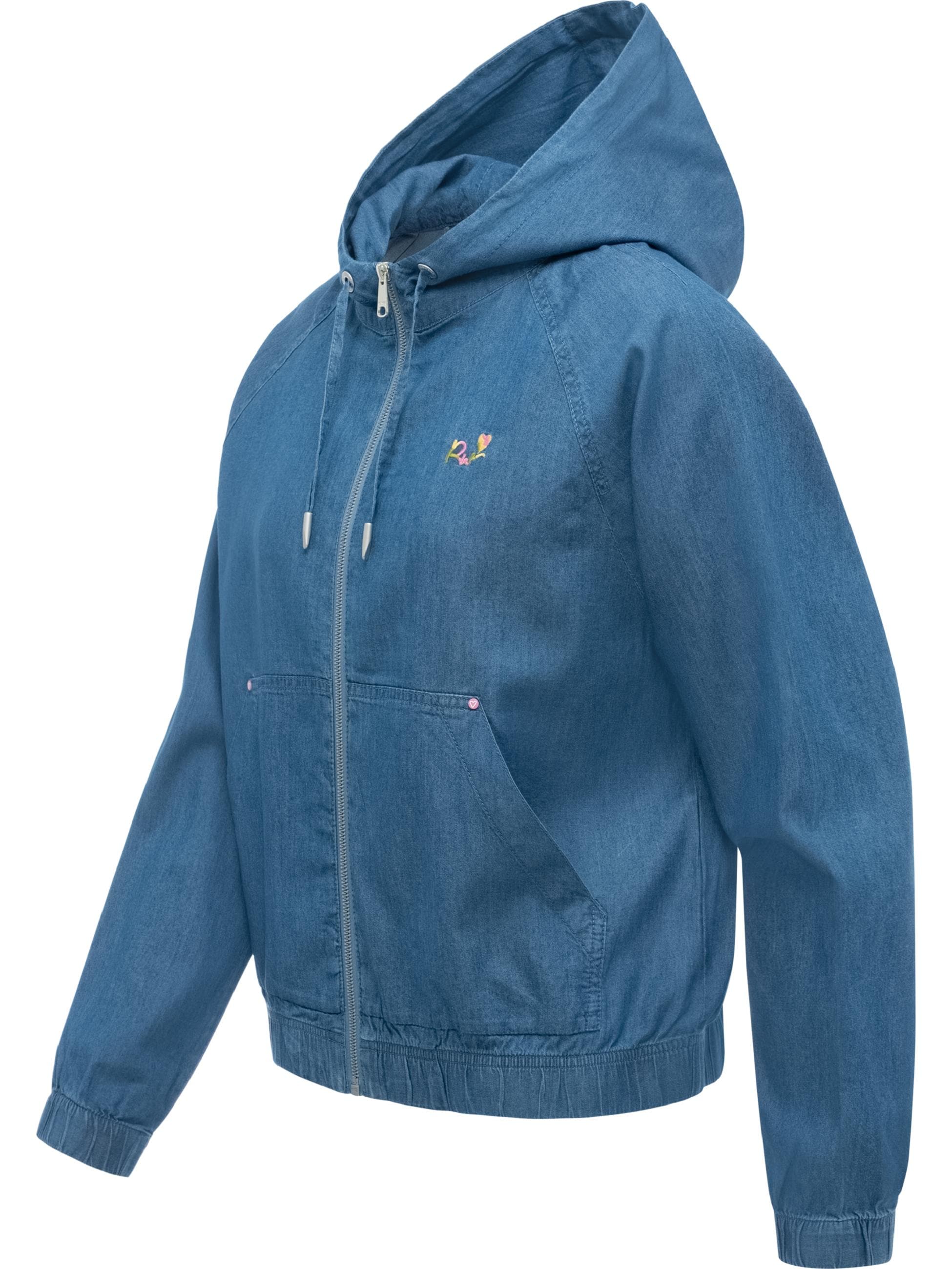 Ragwear Outdoorjacke »Outdoorjacke Anndra Denim« mit Kapuze Übergangsjacke in Jeans-Optik