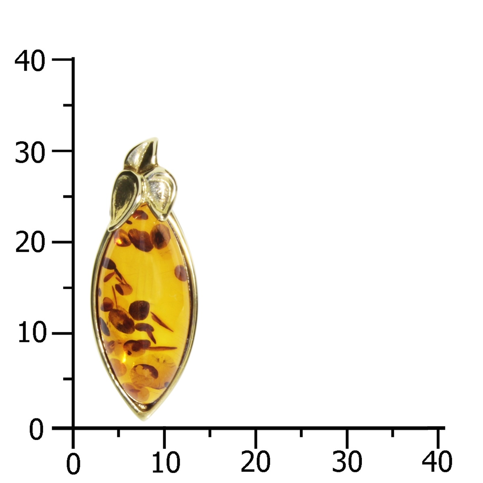 OSTSEE-SCHMUCK Kettenanhänger »- Gleiter-Majken - Gold 585/000 - Bernstein«