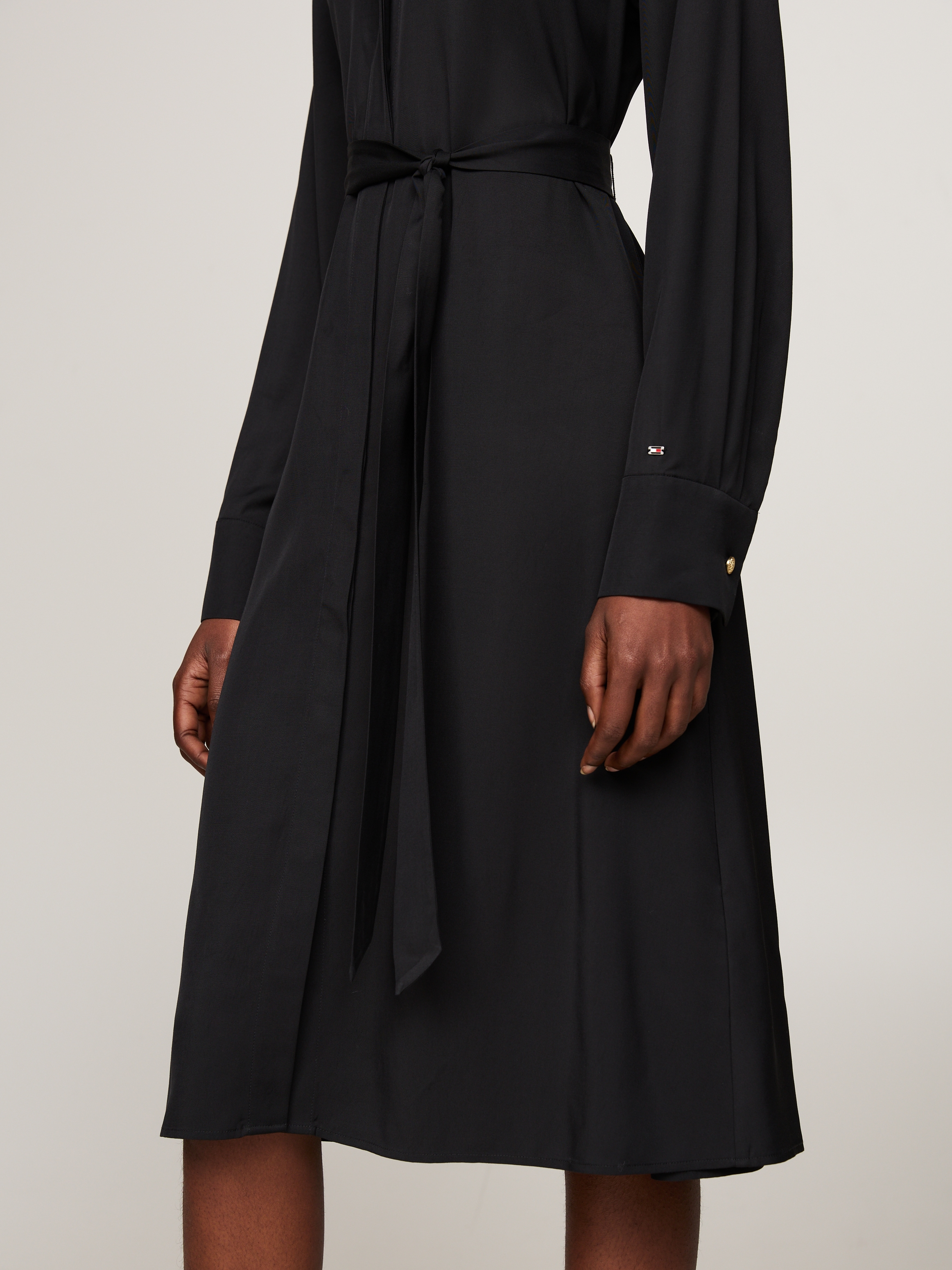 Tommy Hilfiger Hemdblusenkleid »FLUID VISCOSE SHIRT DRESS«, fließende Viskose Qualität