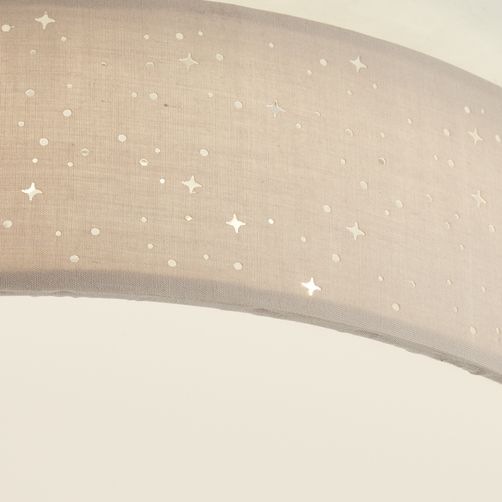 Brilliant LED Deckenleuchte »Baska«, 38 kaufen 1 3-Stufen-dimmbar, | Jahren Stoffschirm Garantie 3 Ø XXL flammig-flammig, online taupe Sternenhimmel-Optik, cm, mit