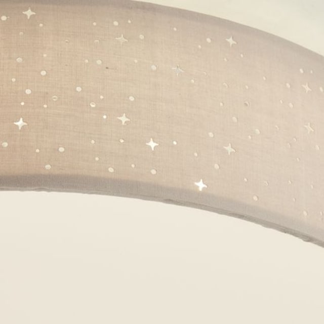 Brilliant LED Deckenleuchte »Baska«, 1 flammig-flammig, Ø 38 cm, Stoffschirm  Sternenhimmel-Optik, 3-Stufen-dimmbar, taupe online kaufen | mit 3 Jahren  XXL Garantie