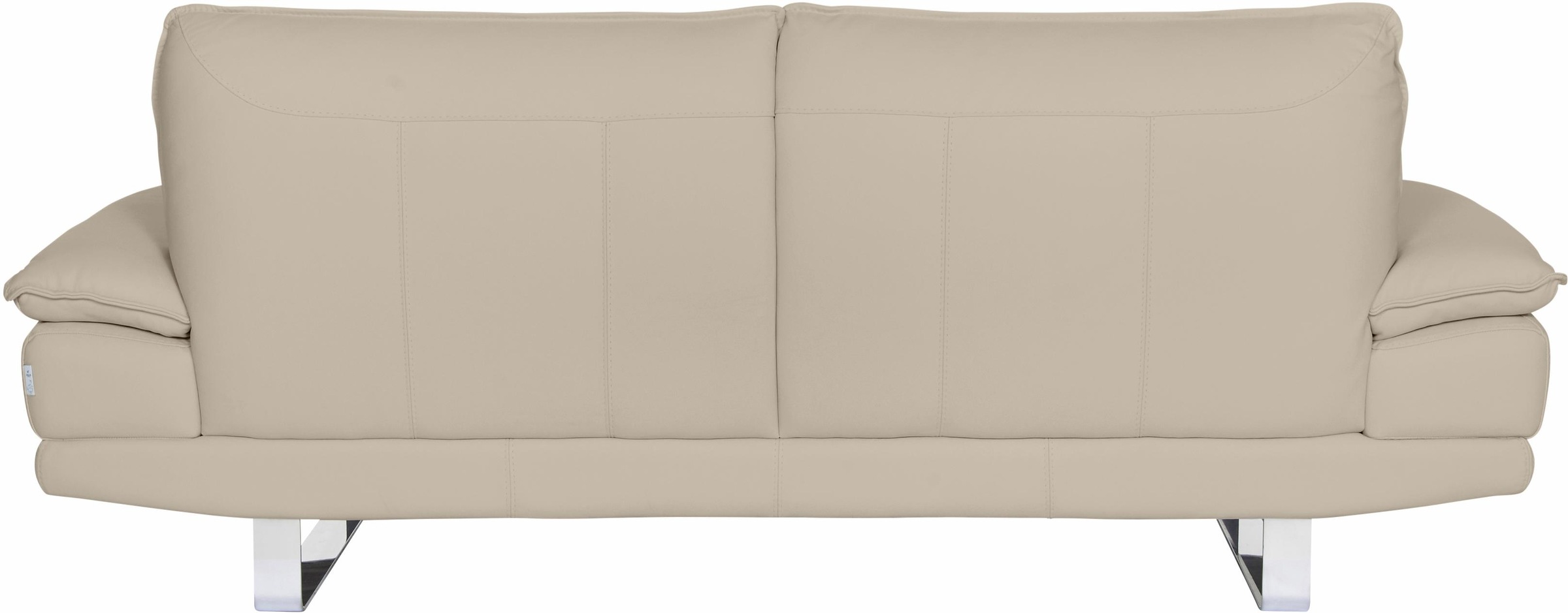 CALIA ITALIA 3-Sitzer »Dave, Sitzkomfort der Extraklasse, tolle Details«, Designsofa auf Kufenfuß, in zwei Lederqualitäten