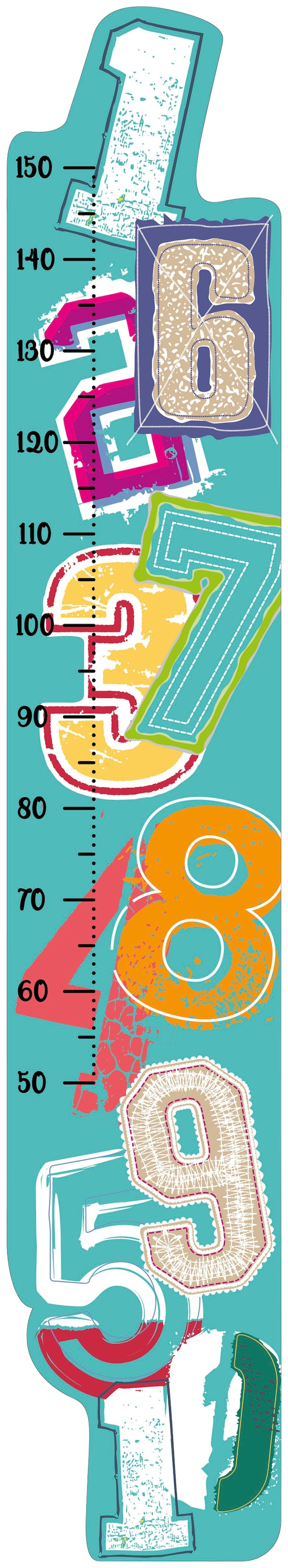 Wandsticker »Mess mich Numbers«, (1 St.), zum Messen der Körpergröße