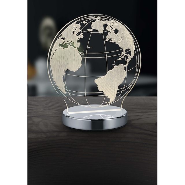 TRIO Leuchten LED Tischleuchte »Globe«, 1 flammig-flammig, Tischlampe,  Weltkugel Design, Acrylplatte, Lichtfarbe einstellbar online kaufen | mit 3  Jahren XXL Garantie