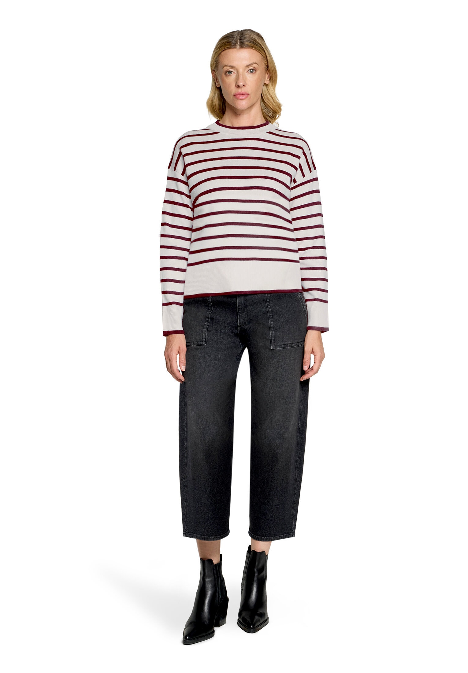 Betty&Co Strickpullover »Strickpullover mit Streifen«