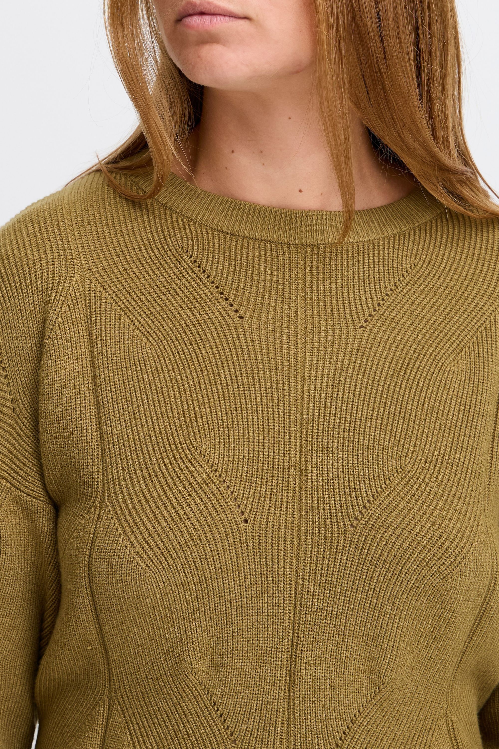 Ichi Strickfleece-Pullover »Strickpullover IHBoston«