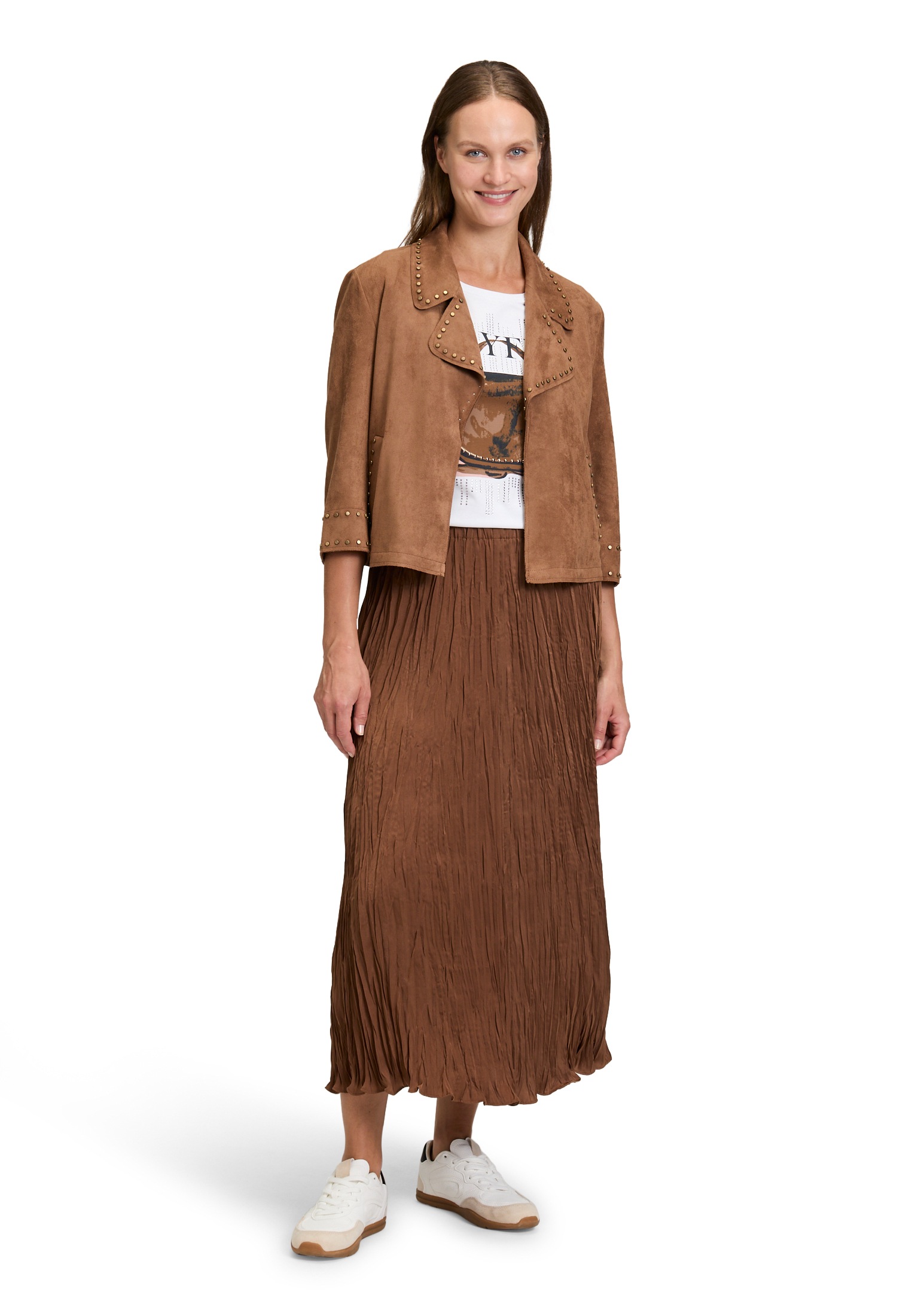 Betty Barclay Lederimitat-Blazer »Kunstleder-Jacke mit Nieten«