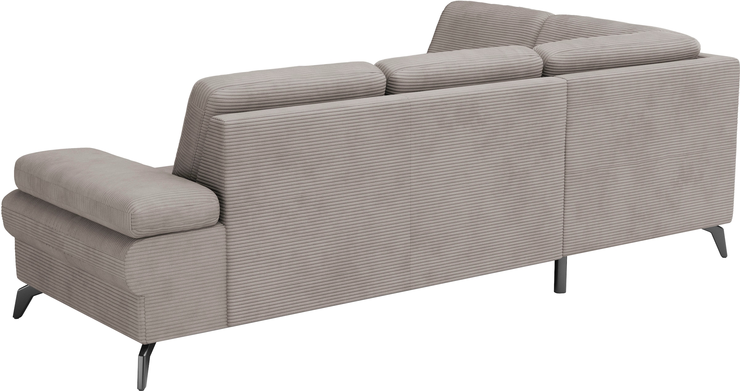 sit&more Ecksofa »Morris Jubi L-Form«, inkl. Armteilfunktion und 1 Zierkissen, wahlweise mit Bettfunktion