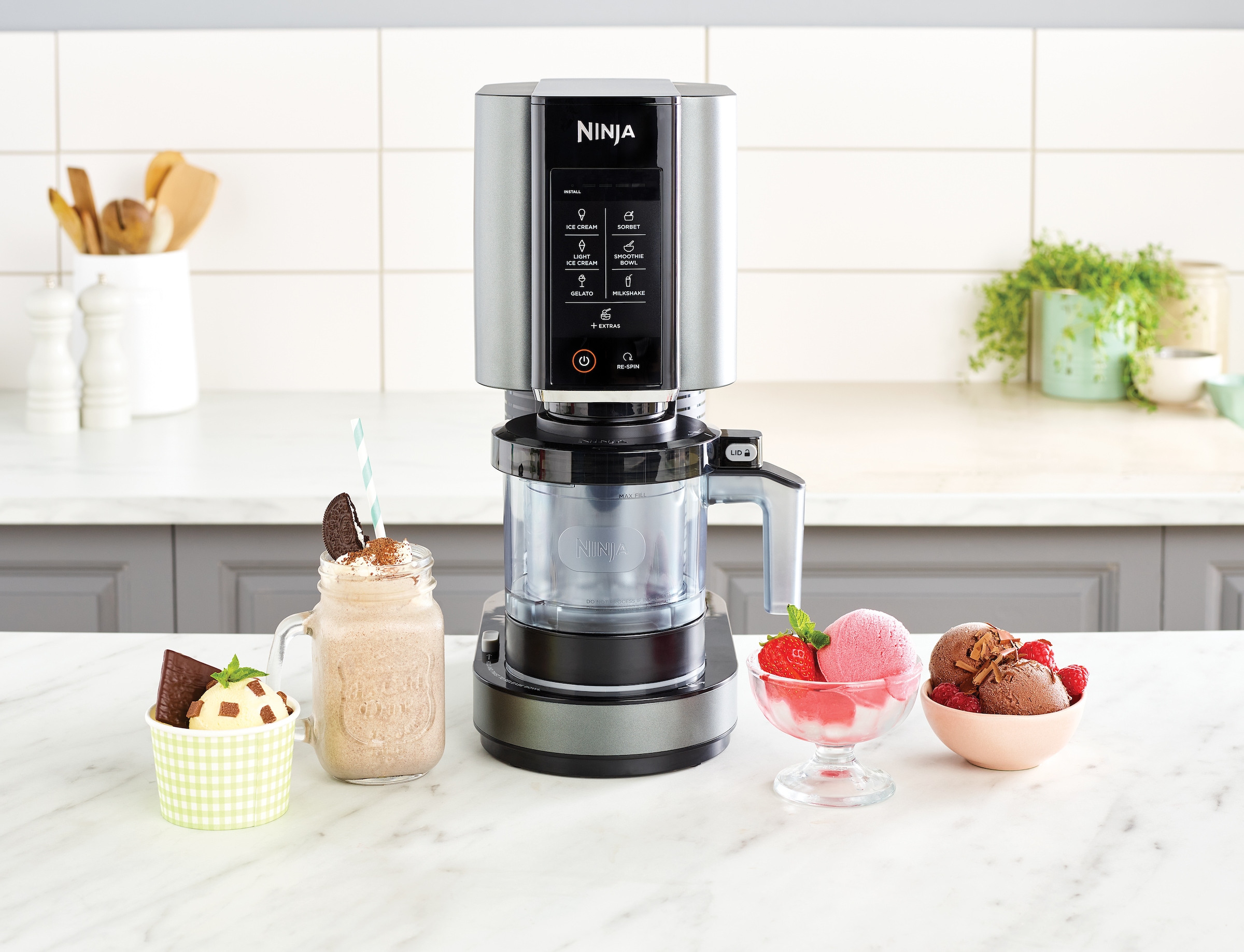 NINJA Eismaschine »NC302EU Creami« 0,47 l 800 W Mit 2 Dessertbehältern