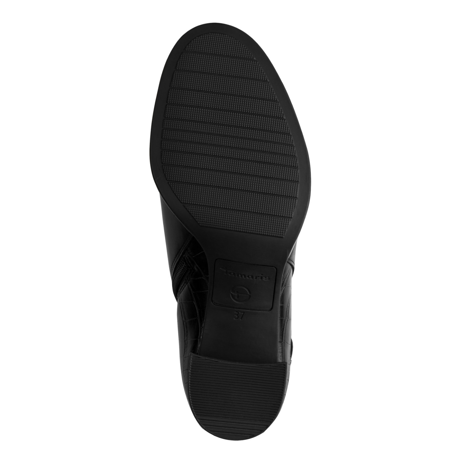 Tamaris Stiefel  Blockabsatz, Langschaftstiefel in trendiger Kroko-Optik