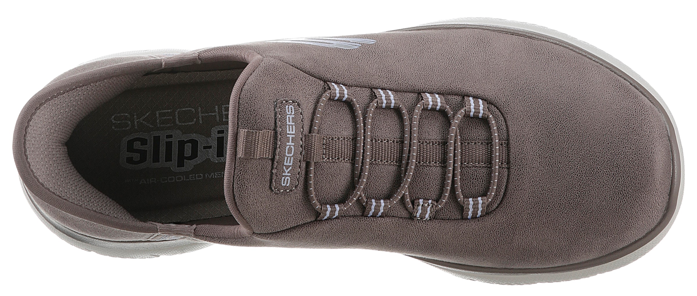 Skechers Slip-On Sneaker »SUMMITS«  Slipper, Freizeitschuh, Halbschuh in veganer Verarbeitung