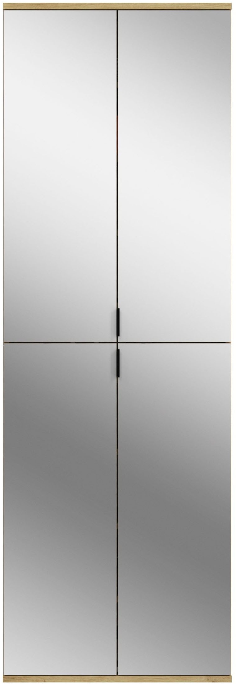 INOSIGN Garderoben-Set »Trondheim, Breite 183 cm, best. aus 3 Schränken, 12 Türen, 27 Fächer«, (Set, 3 St.), inkl. ausziehbarer Kleiderstange, Garderobenschrank, Kleiderschrank