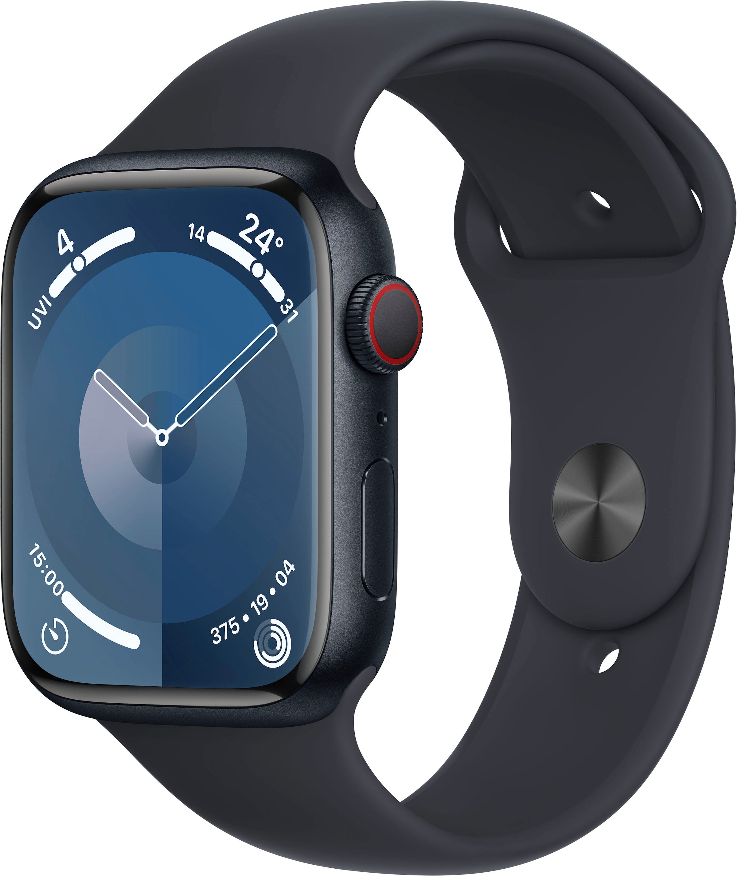 Apple Smartwatch »Watch Series 9 Aluminium«, (4,5 cm / 1,77 Zoll), Watch OS 10, Sport Band)