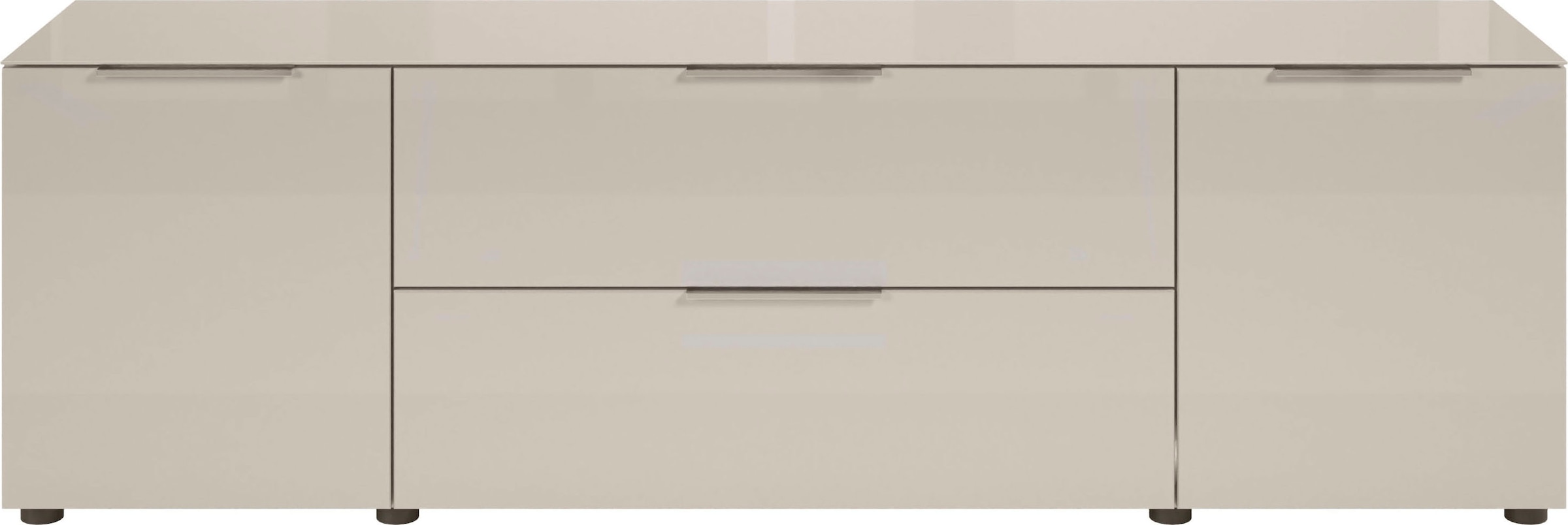 HBZ Lowboard »Santorin, BxHxT 180x99x40 cm«, (1 St.), Breite 180cm, Softclose für Türen und Schubkästen, Melaminbeschichtung