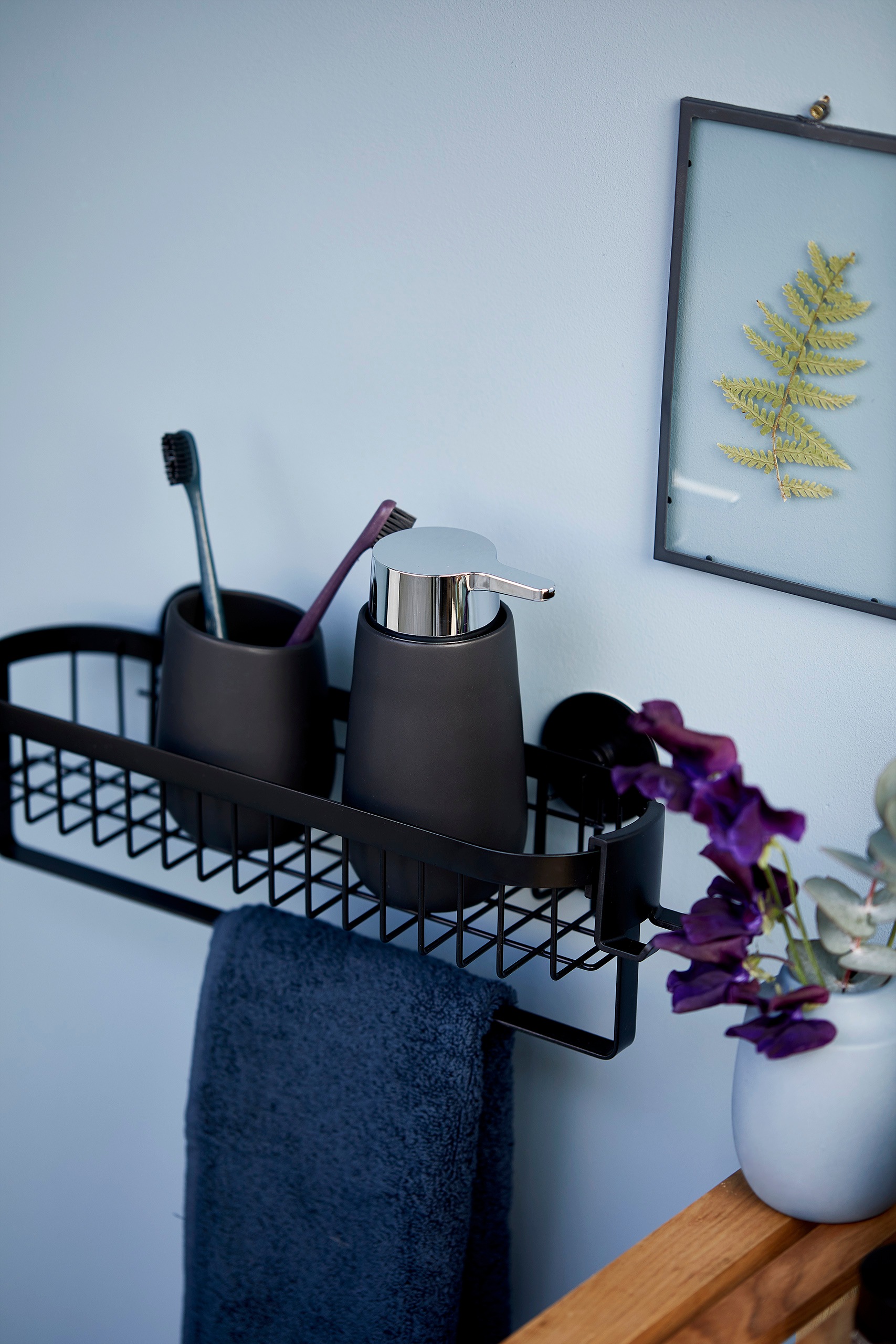 WENKO Seifenspender »Badi« Schwarz, Keramik, 320 ml