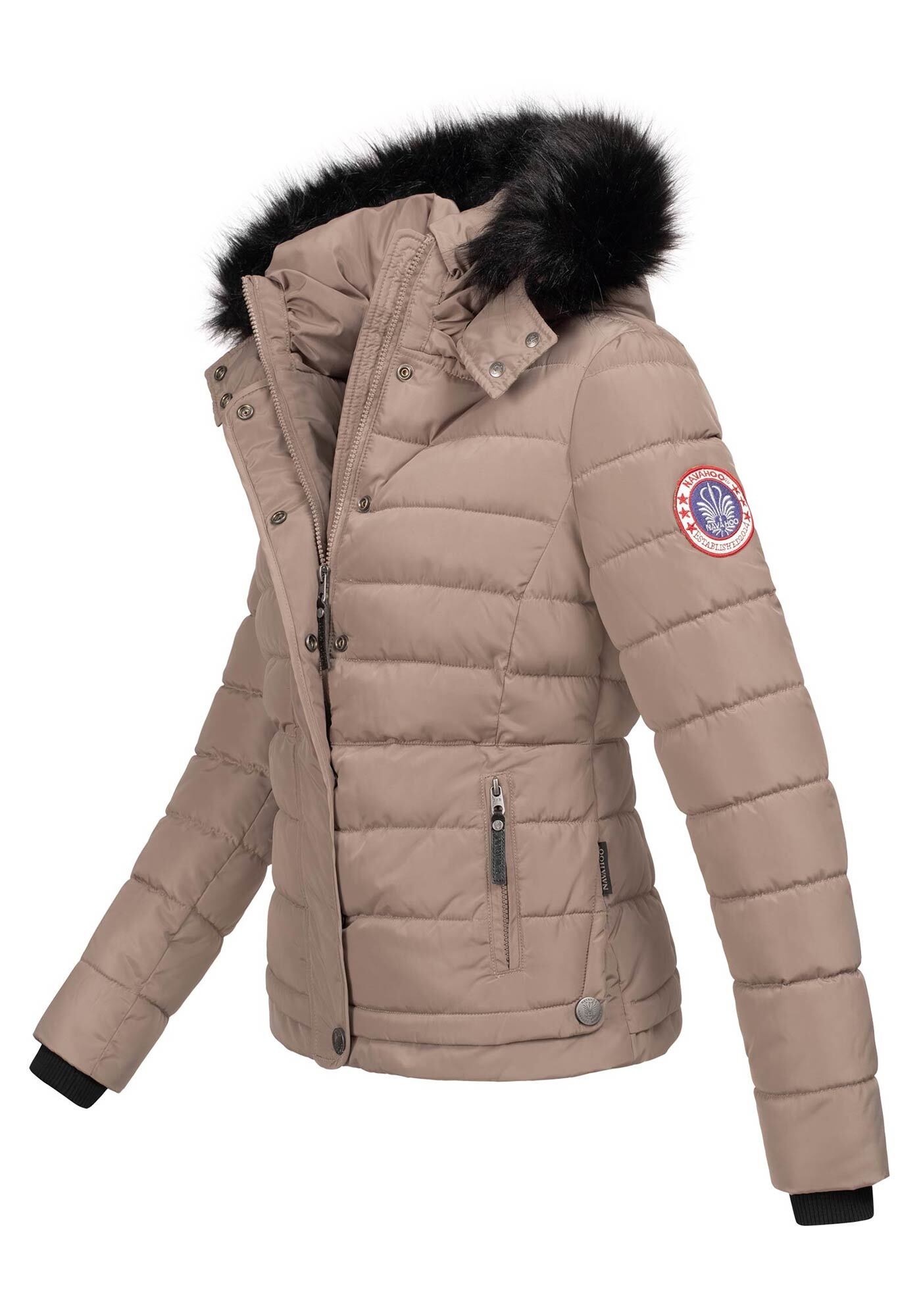 Navahoo Steppjacke »Navahoo Chloe warme Damen Winter Jacke Parka Mantel Stepp Kurzjacke gefüttert NEU B301«