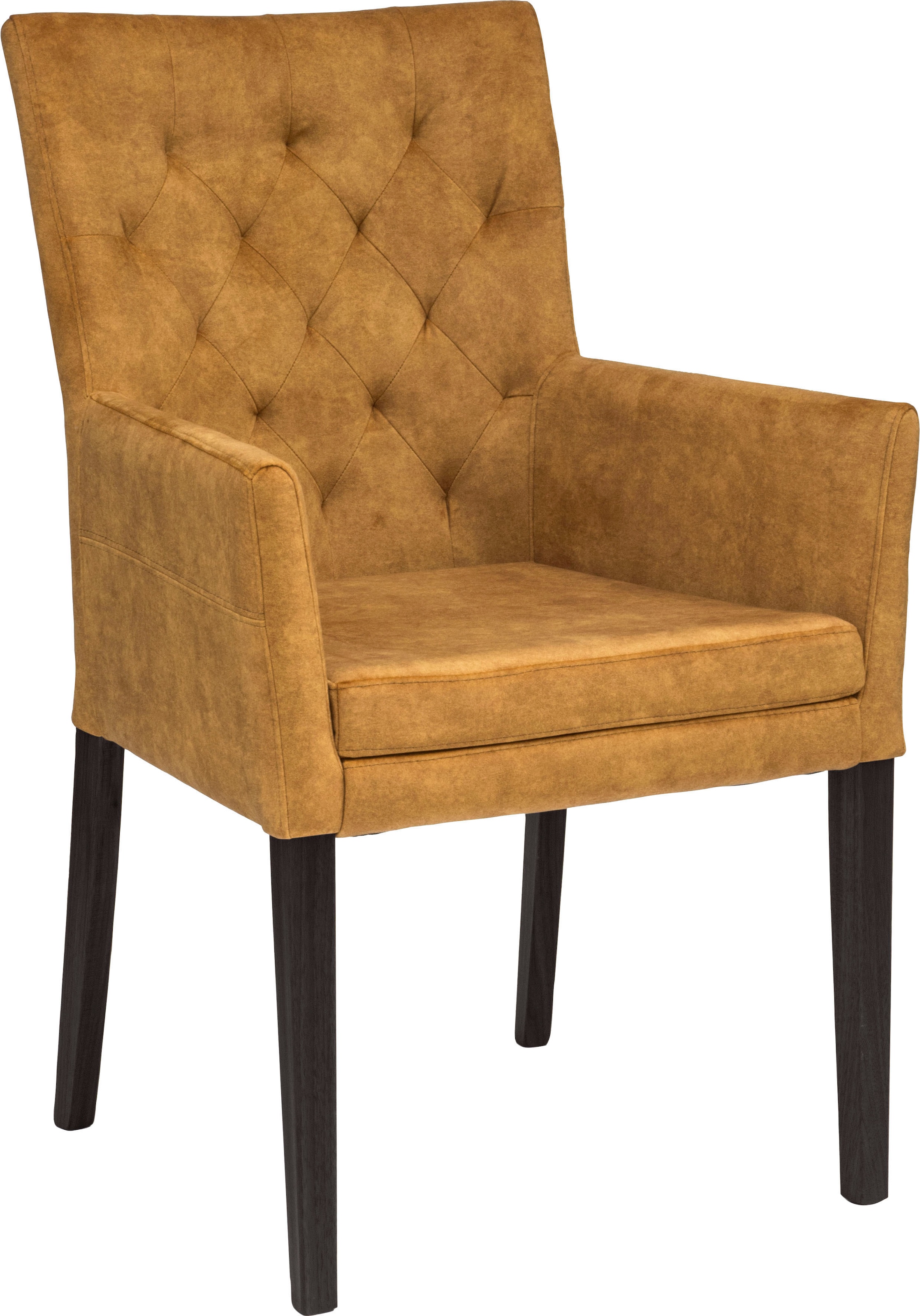 Home affaire Armlehnstuhl »Colorado« () 1 Stk.Beine aus massiver Buche, wengefarben lackiert