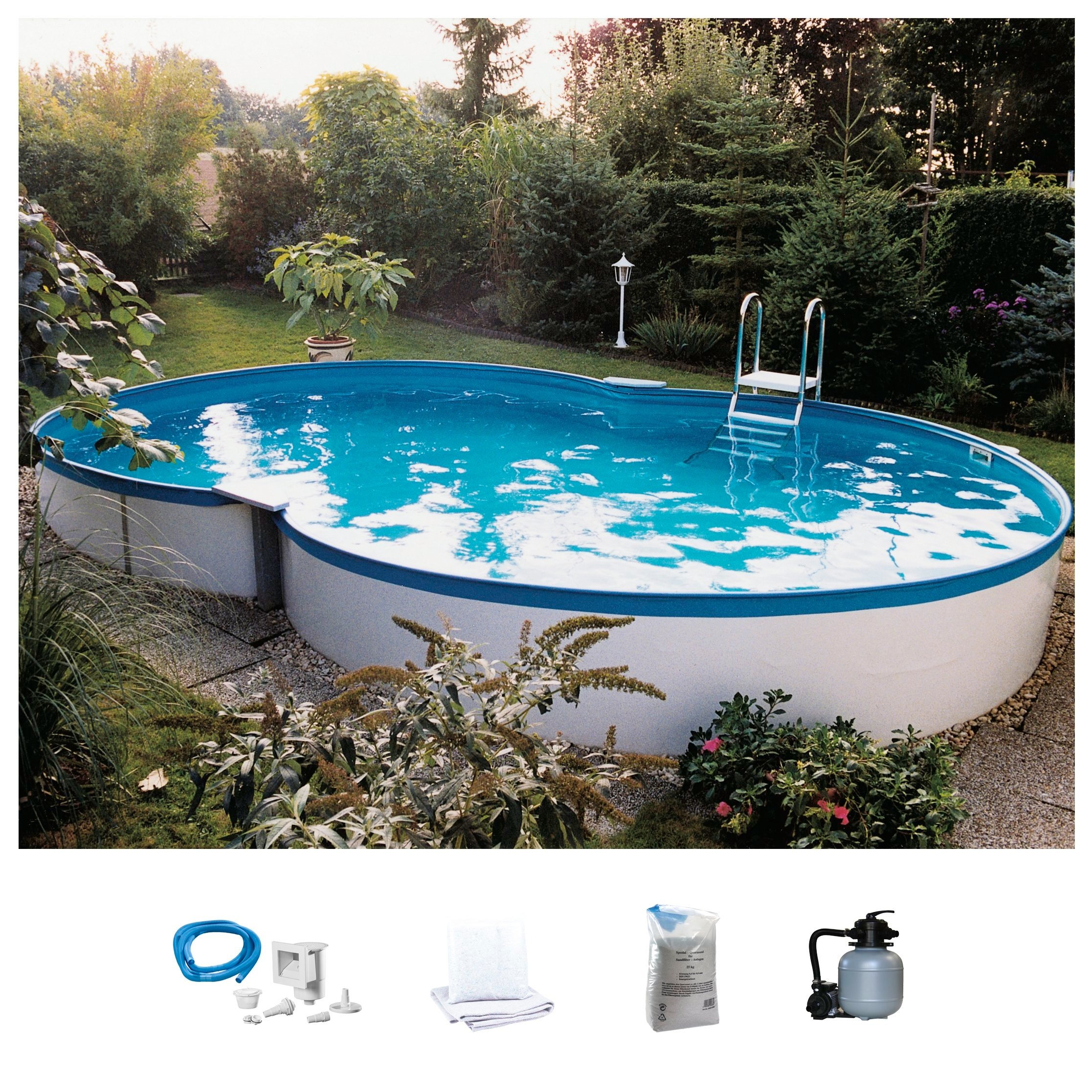 my POOL BWT Achtformpool, (Set, 5 tlg.), BxLxH: 300x470x120 cm