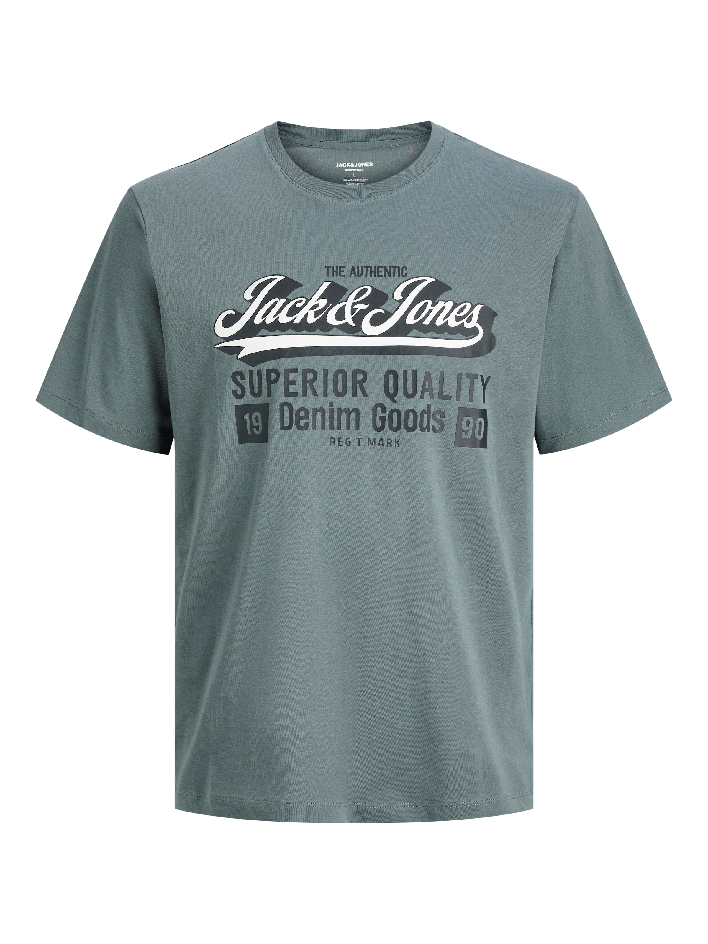 Jack & Jones Rundhalsshirt »JJELOGO TEE SS O-NECK 2 COL AW25 5PK MP«, (Packung, 5 tlg.)