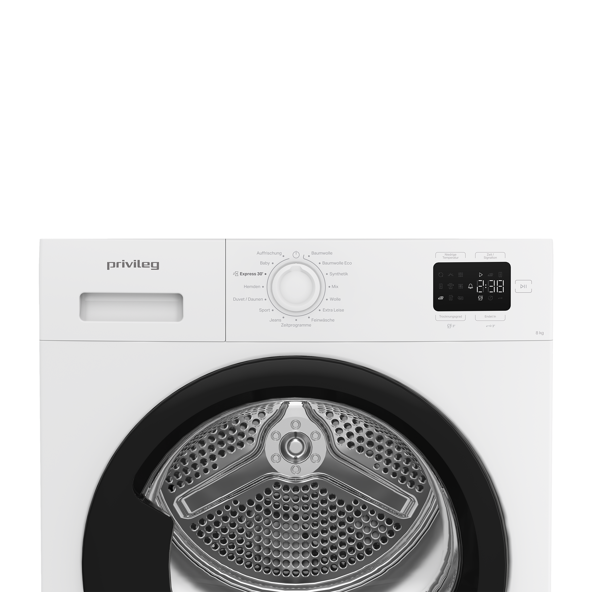 Privileg Wärmepumpentrockner »PT 840C W« MyTimeDryer Knitterschutz – verhindert die Bildung von Knitterfalten