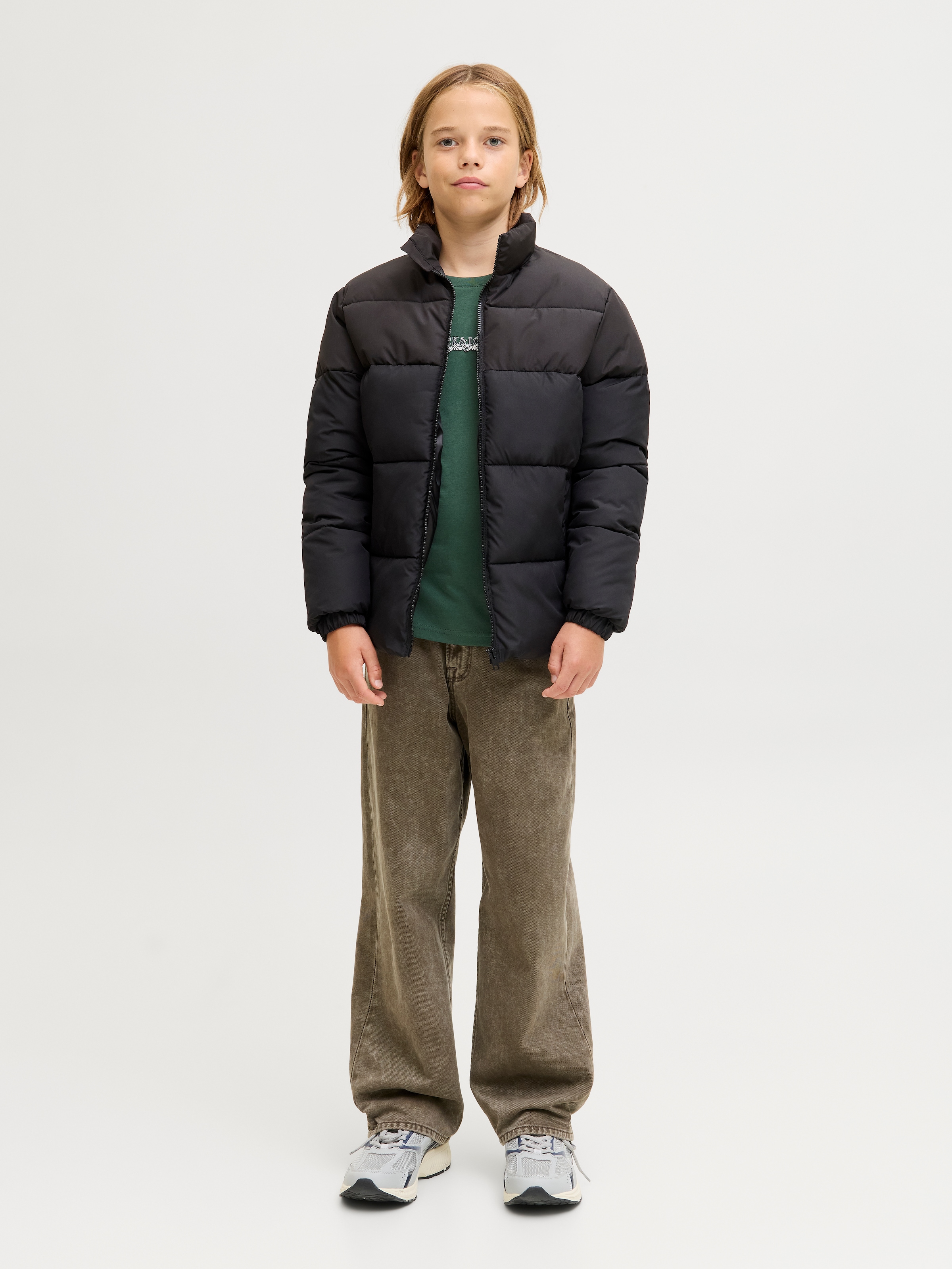Jack & Jones Junior Langarmshirt »JORBLEECKER MINIMAL TEE LS CREW NE JNR«