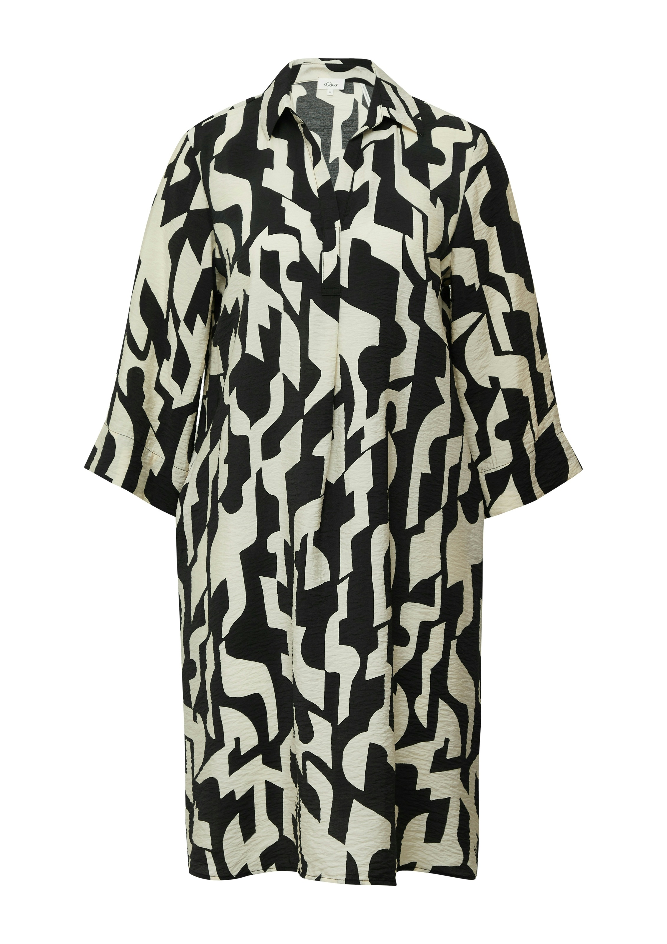 s.Oliver Blusenkleid Eingrifftaschen mit All-Over Print