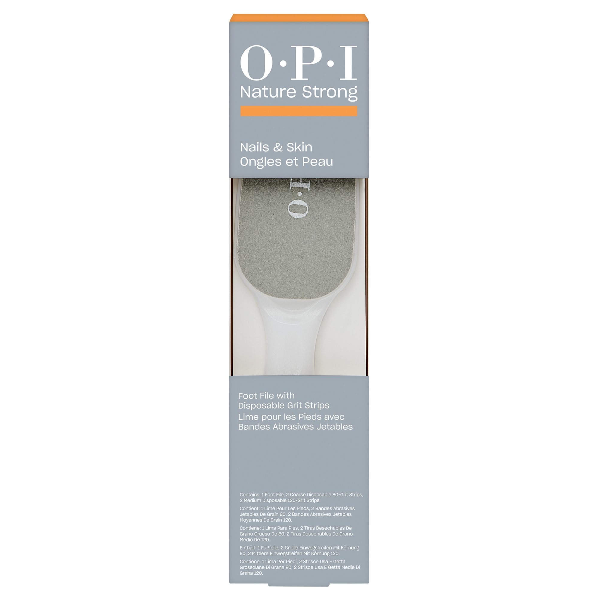 OPI Sandblatt-Nagelfeile »Dual Sided Foot File Disposable Strips 80/120 Grit«