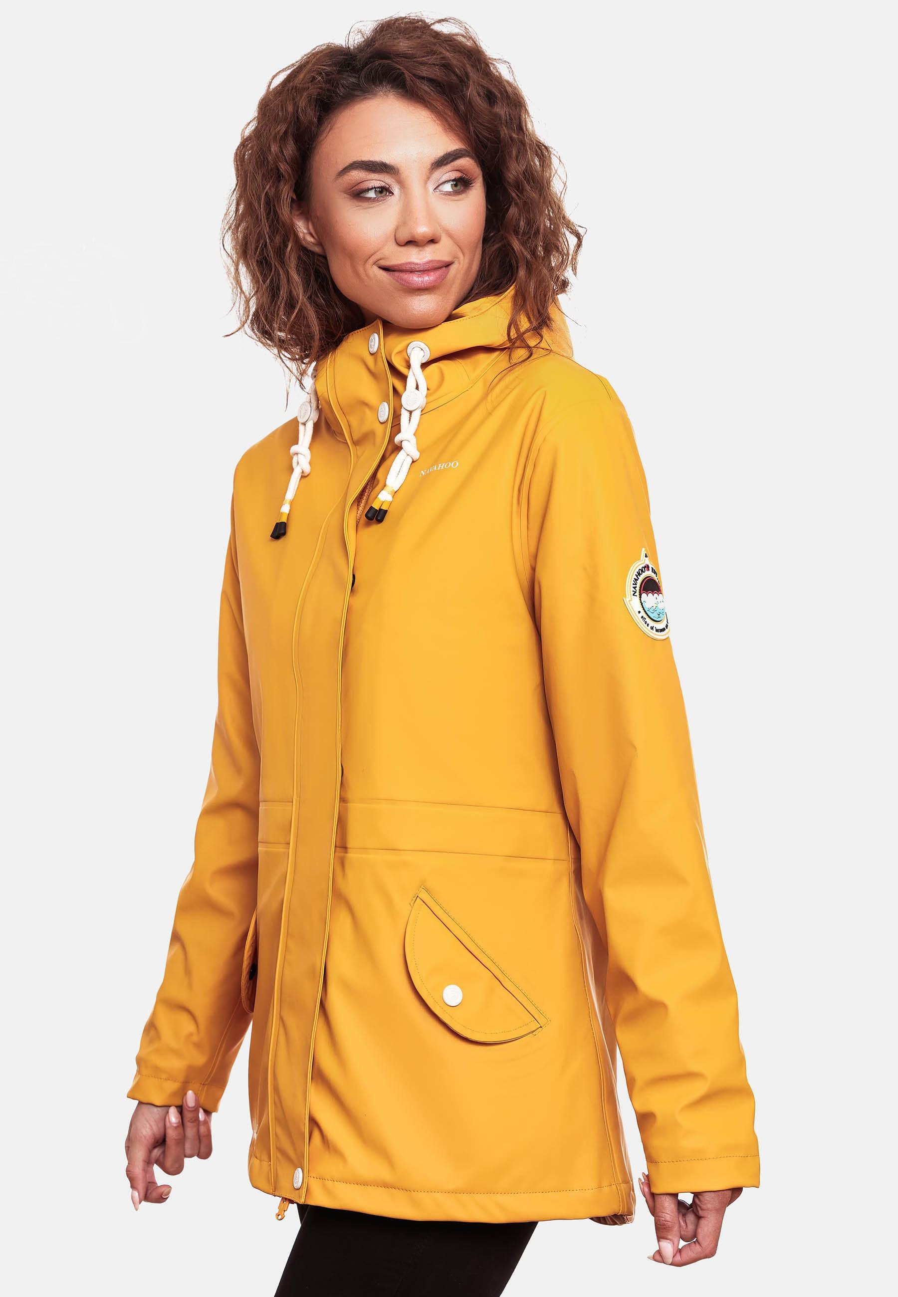 Navahoo Regenjacke »Regenjacke Ocean Heart«, mit Kapuze, stylischer wasserdichter Regenmantel mit Kapuze