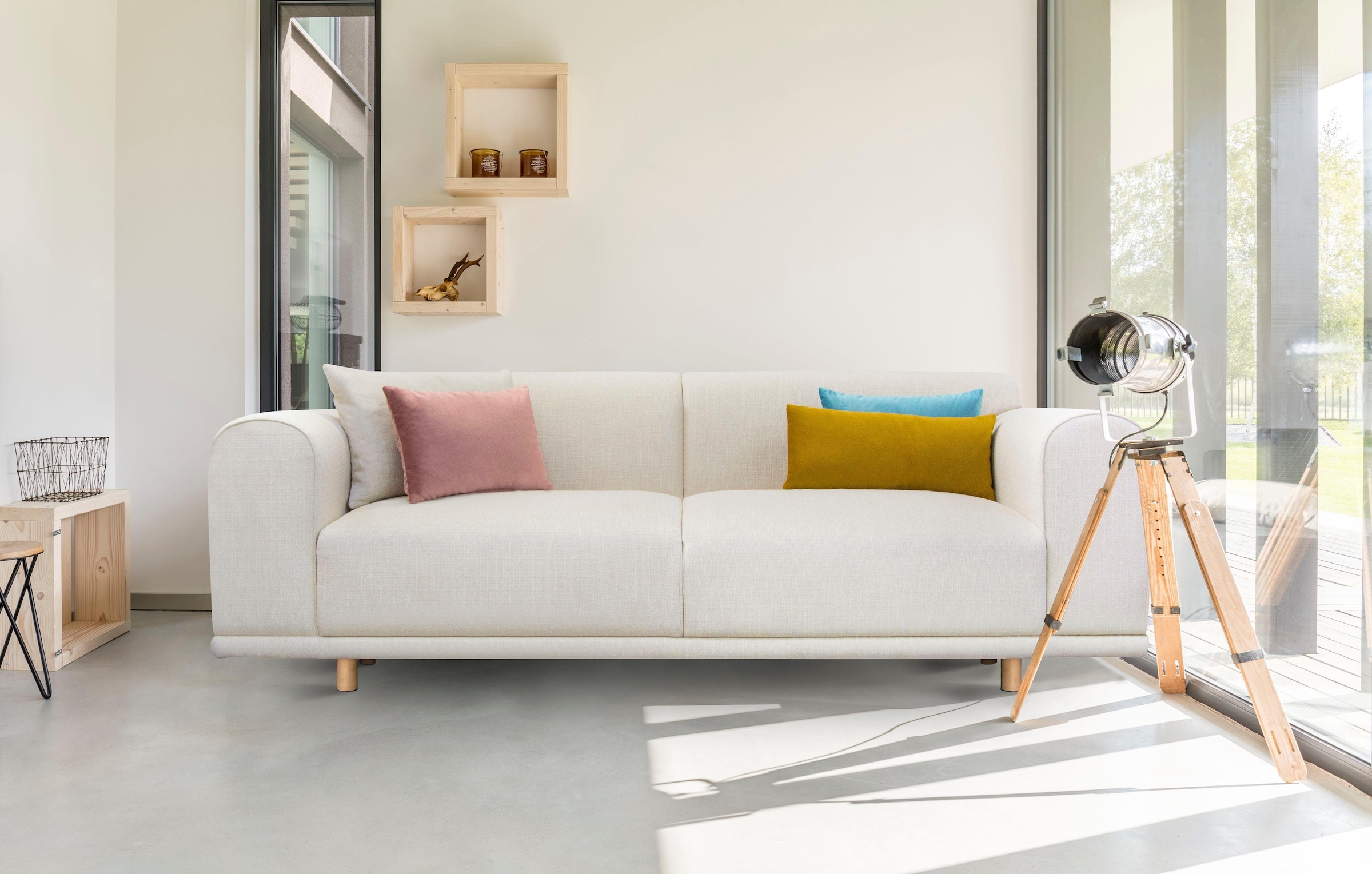 andas 3-Sitzer »Maroon«, in skandinavischem Design, mit losen Kissen