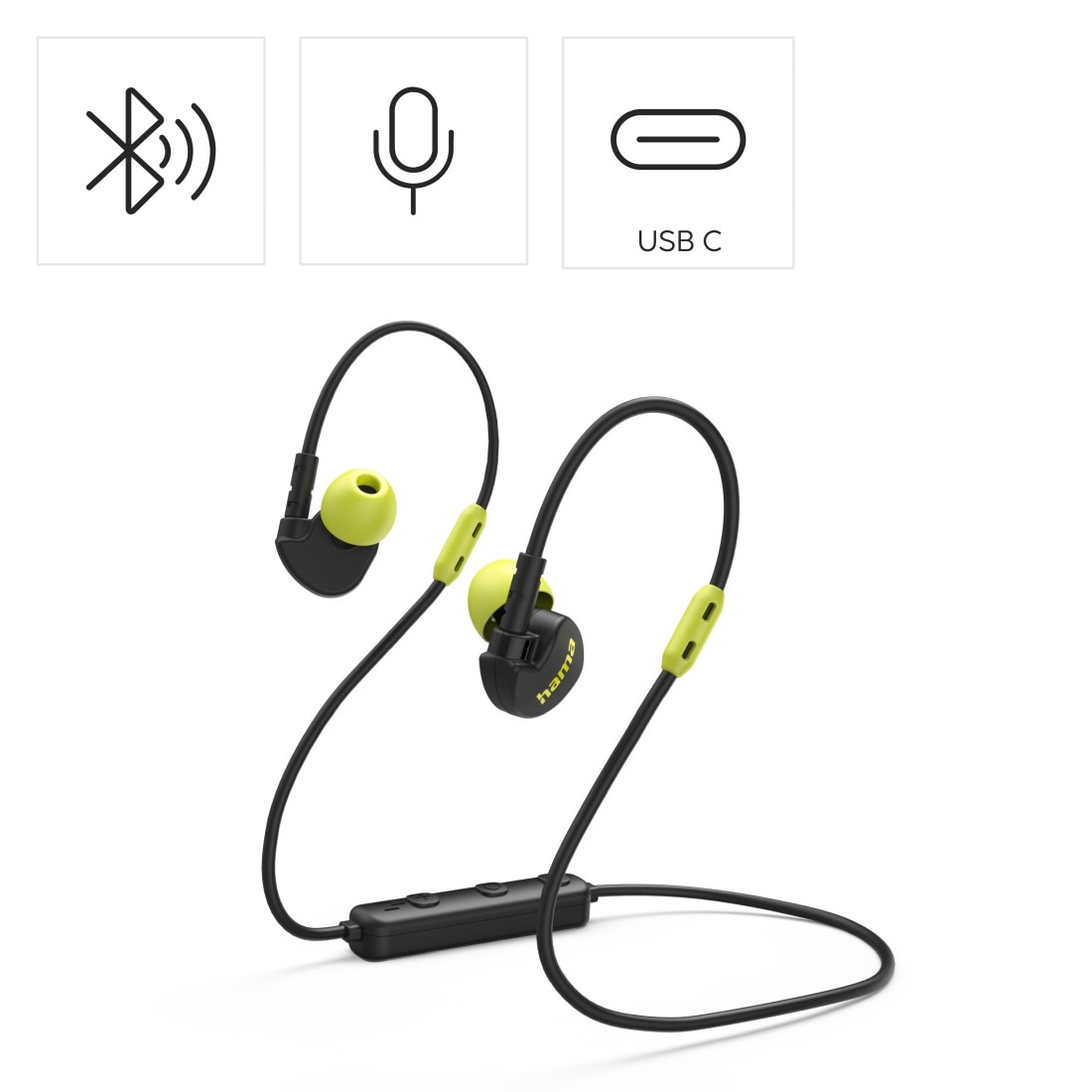 Hama In-Ear-Kopfhörer »Bluetooth Kopfhörer (ultraleicht, In-Ear, Mikrofon, Sprachsteuerung)« Audio-Chat-Funktionen | Noise-Reduction | Sprachsteuerung | integrierte Steuerung für Anrufe und Musik