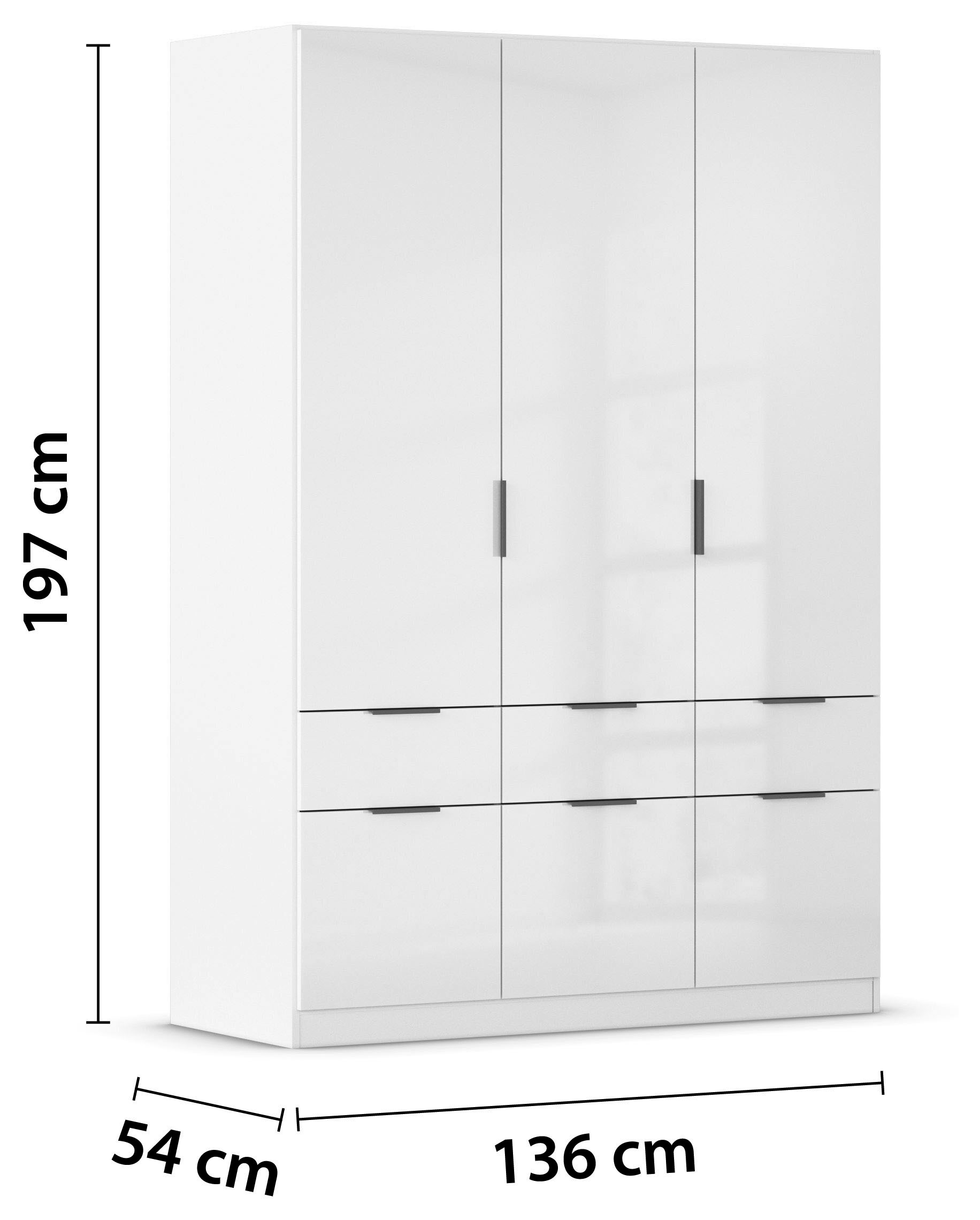 rauch Drehtürenschrank »Celle«, in 4 Breiten und 2 Höhen, optional mit Schubkästen MADE IN GERMANY