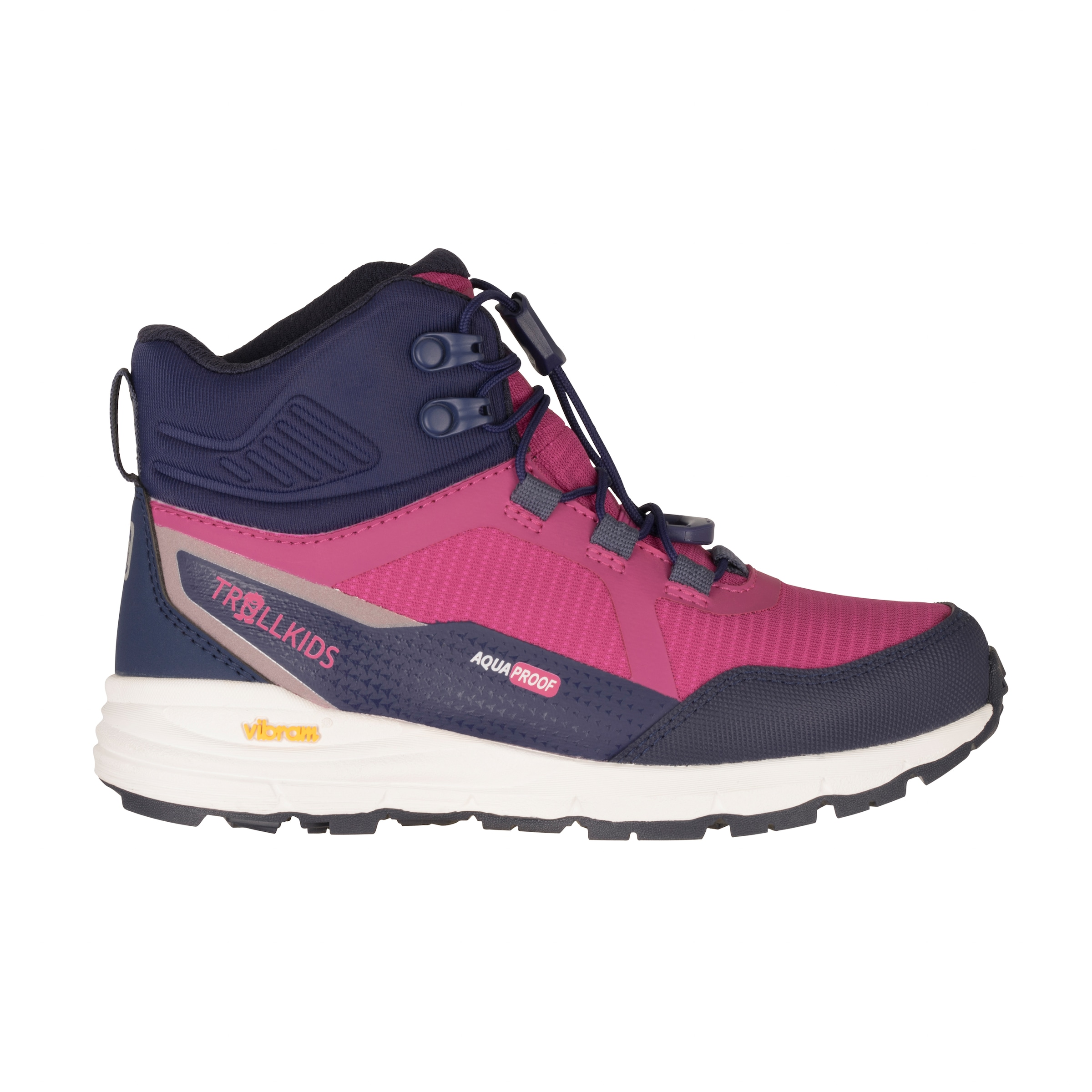 TROLLKIDS Outdoorschuh »KIDS SKARVAN HIKER MID XT«  wasserdicht, Vibram Sohle, Schnellverschluss, reflektierende Details