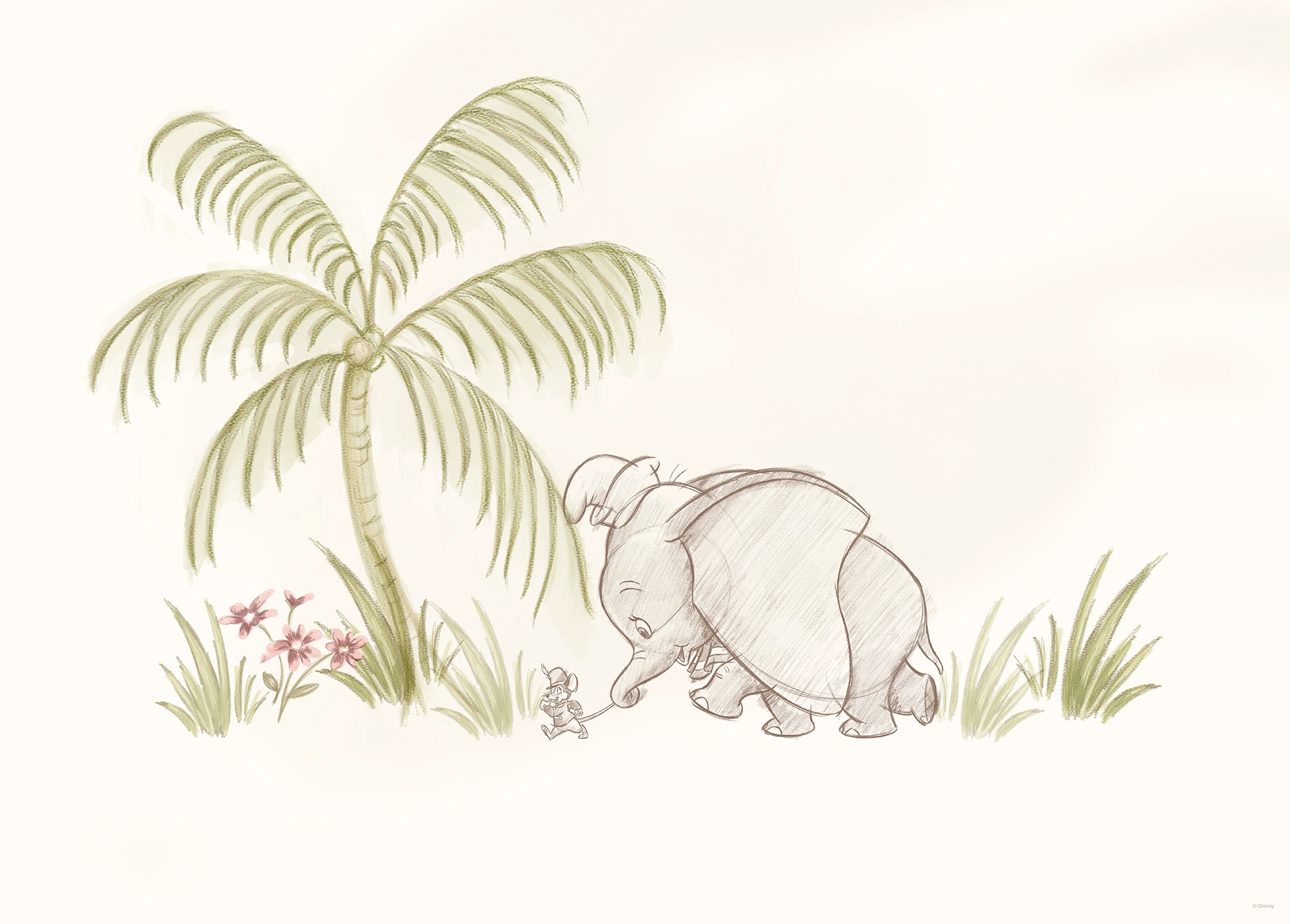 Komar Wandbild »Follow me Dumbo!«, Disney, (Set, 1 St.), 70 x 50 cm (Breite x Höhe) - Kinderzimmer, Dekoration