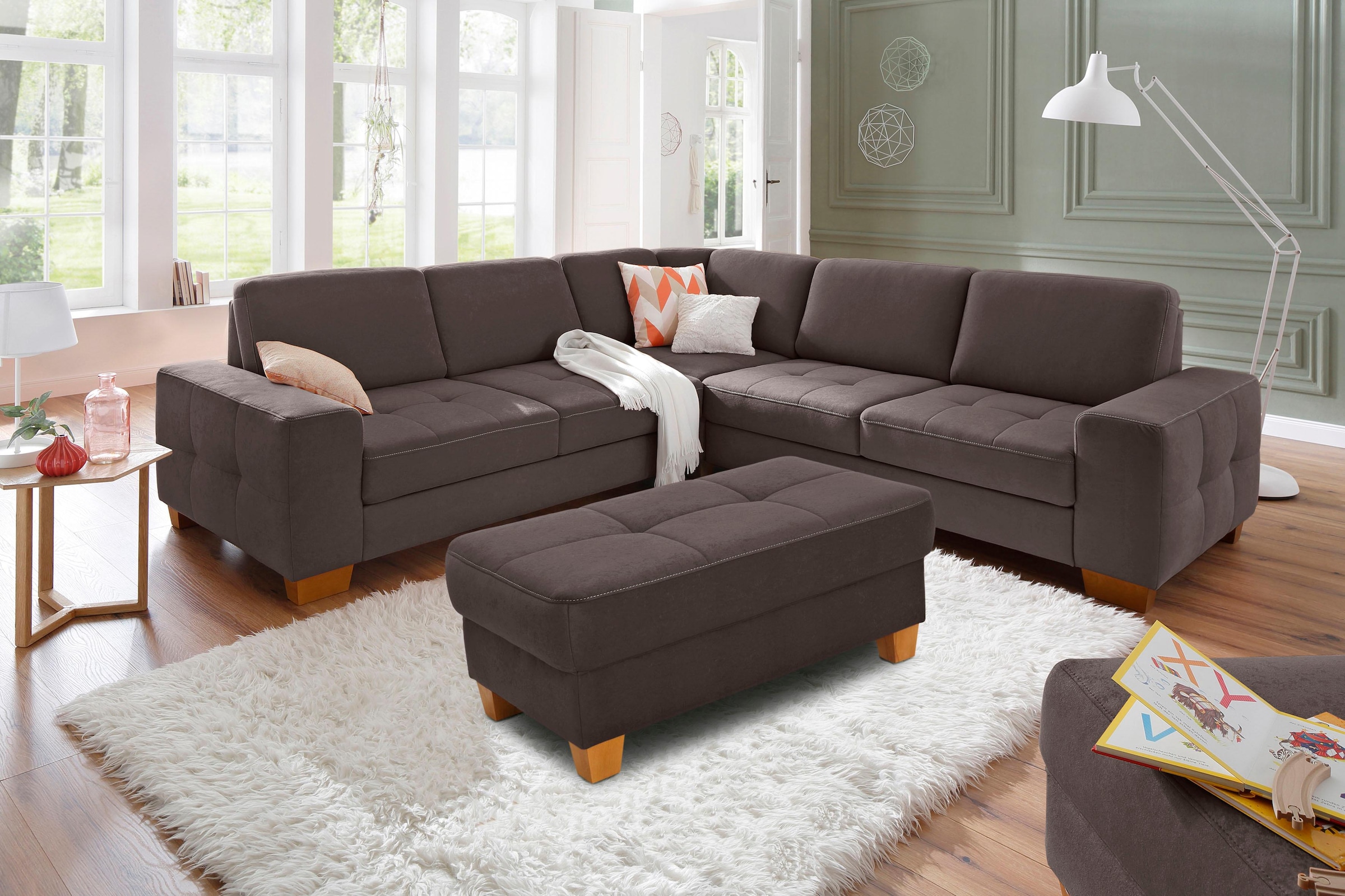 Home affaire Hocker »Puccini«, mit Kontrastnaht
