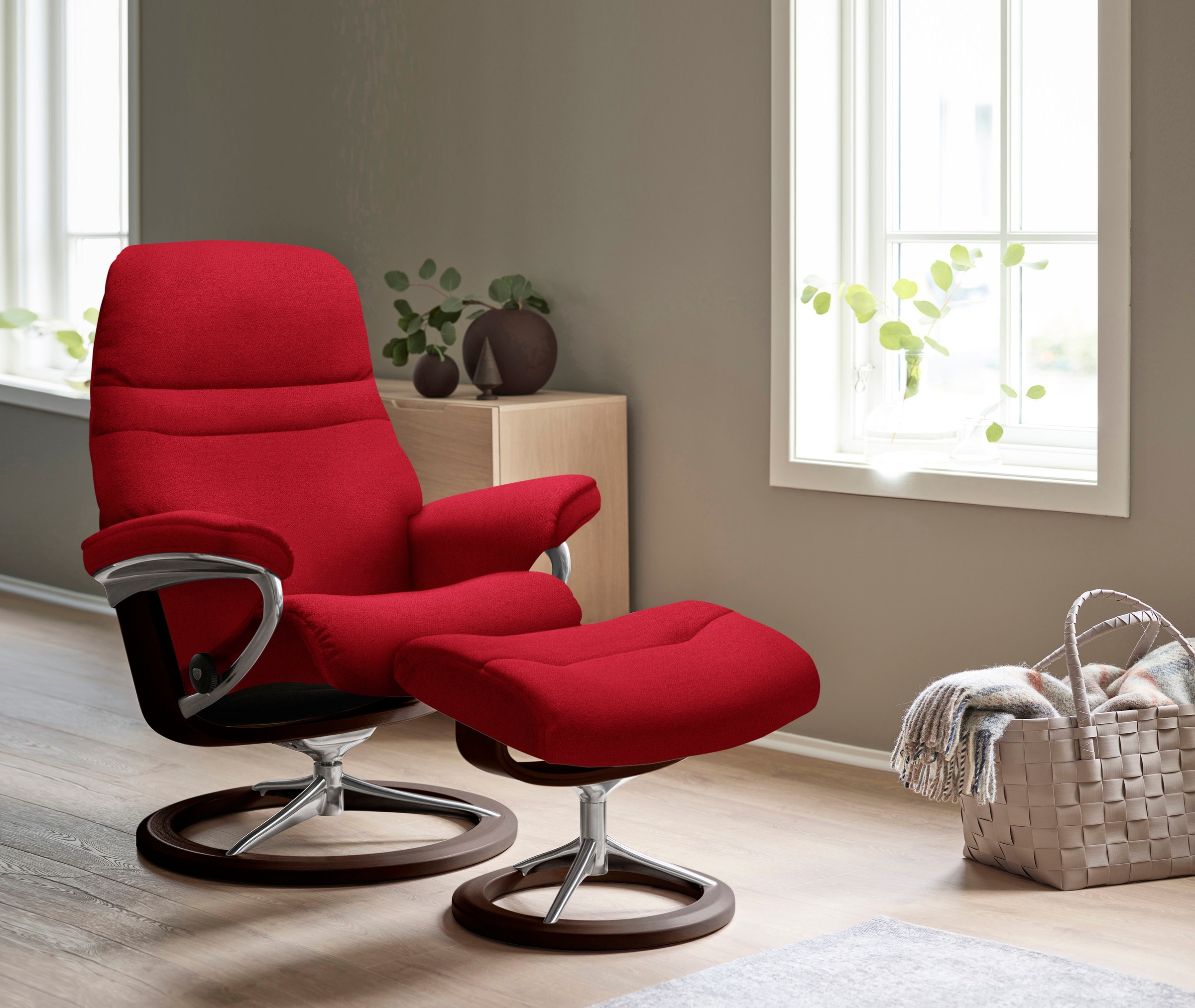 Stressless® Relaxsessel »Sunrise«, mit Signature Base, Größe M, Gestell Braun