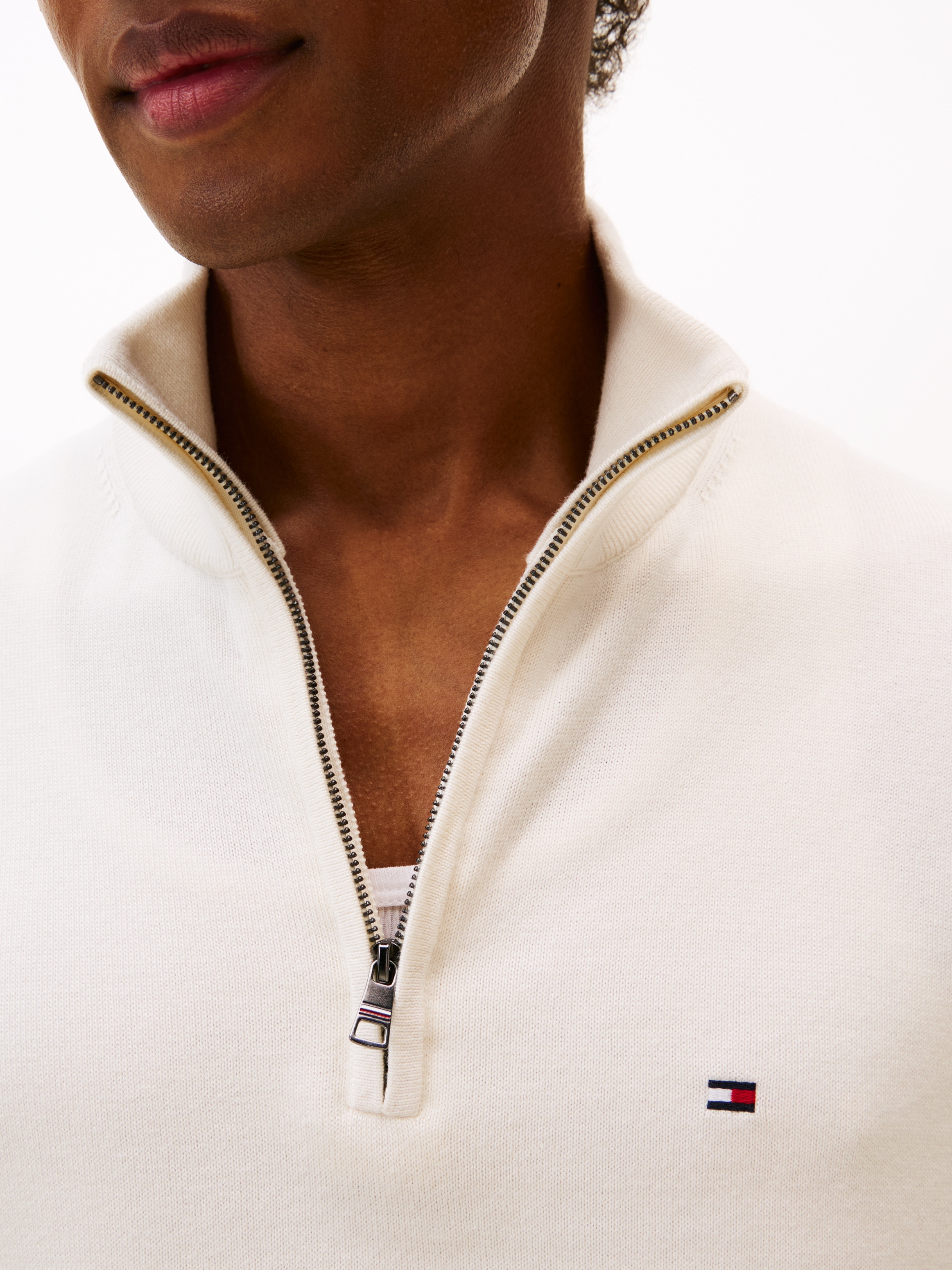 Tommy Hilfiger Troyer »ESSENTIAL COTTON ZIP MOCK«