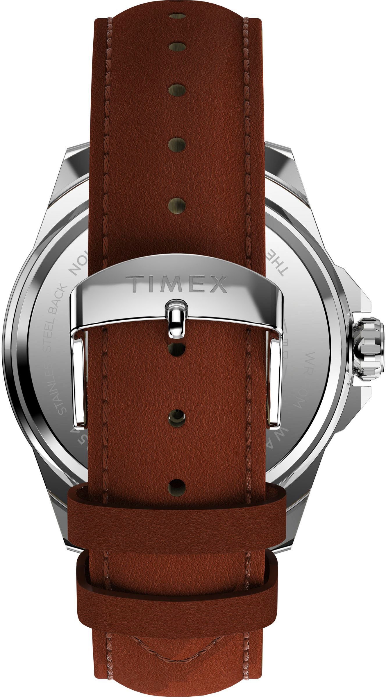 Timex Quarzuhr »ESSEX«, Armbanduhr, Herrenuhr,Lederarmband,Datum, Leuchtzeiger