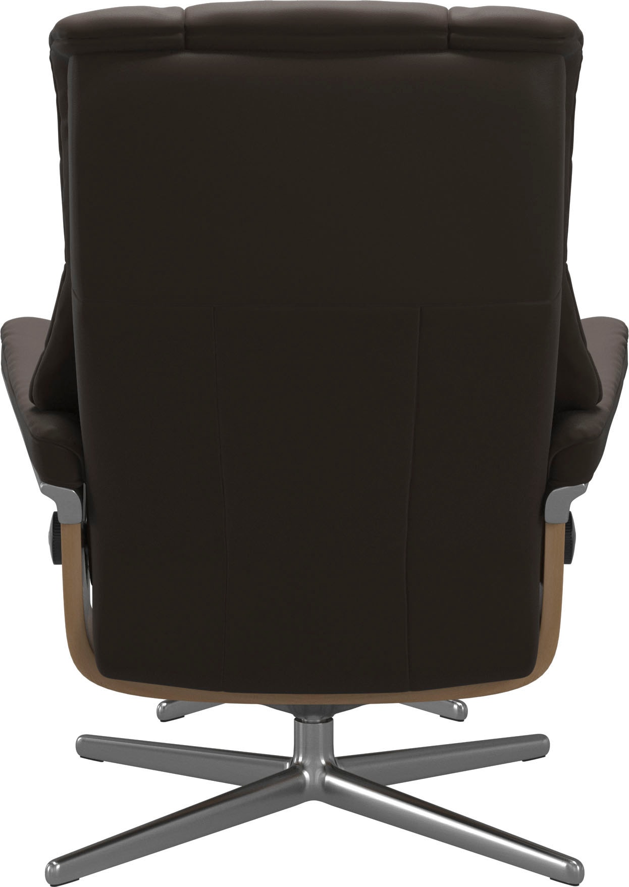 Stressless® Relaxsessel »Mayfair«, (Set, Relaxsessel mit Hocker), mit Hocker, mit Cross Base, Größe S, M & L, Holzakzent Eiche